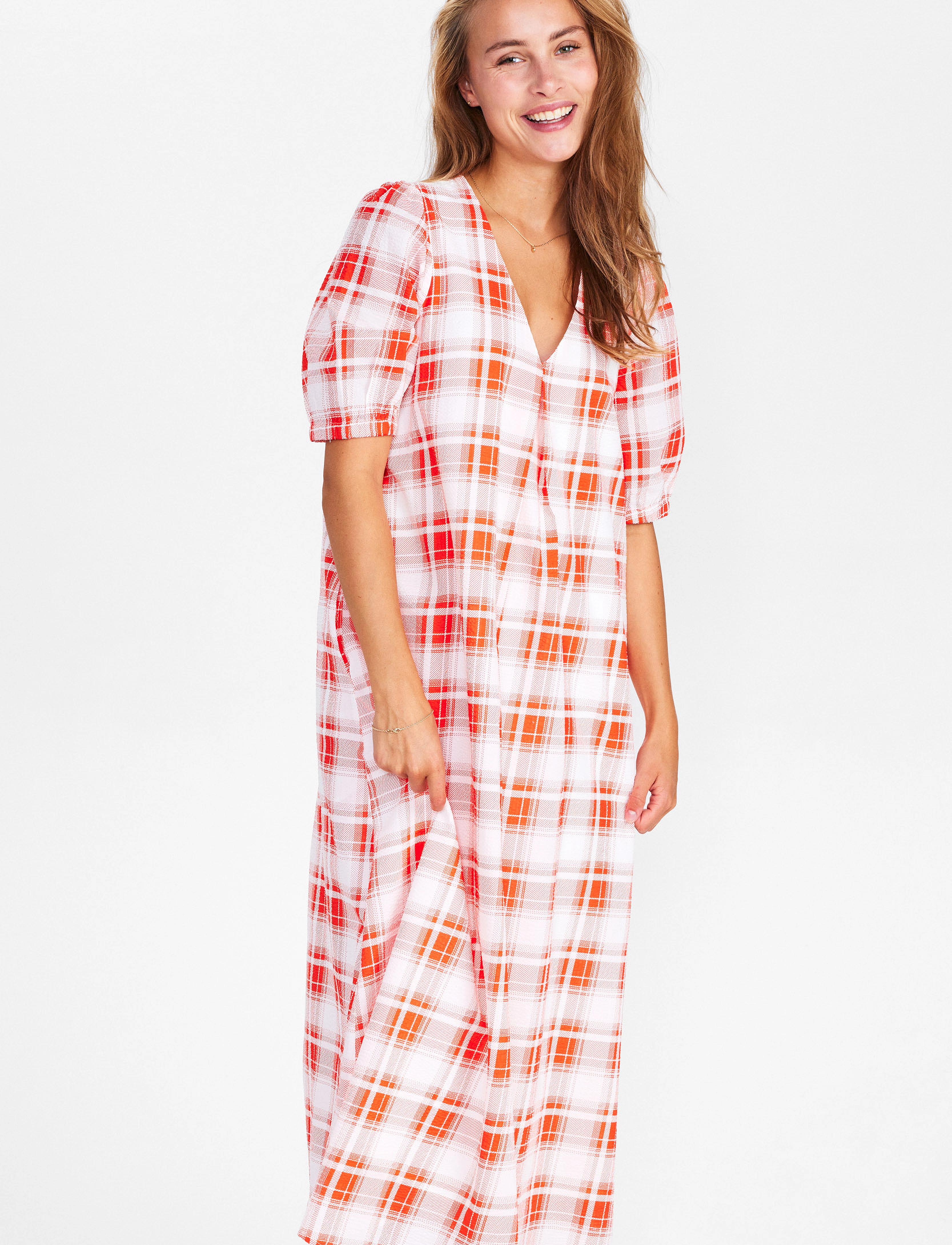 Nümph NUPERNILLA DRESS - Kjoler - CHERRY TOMATO / red