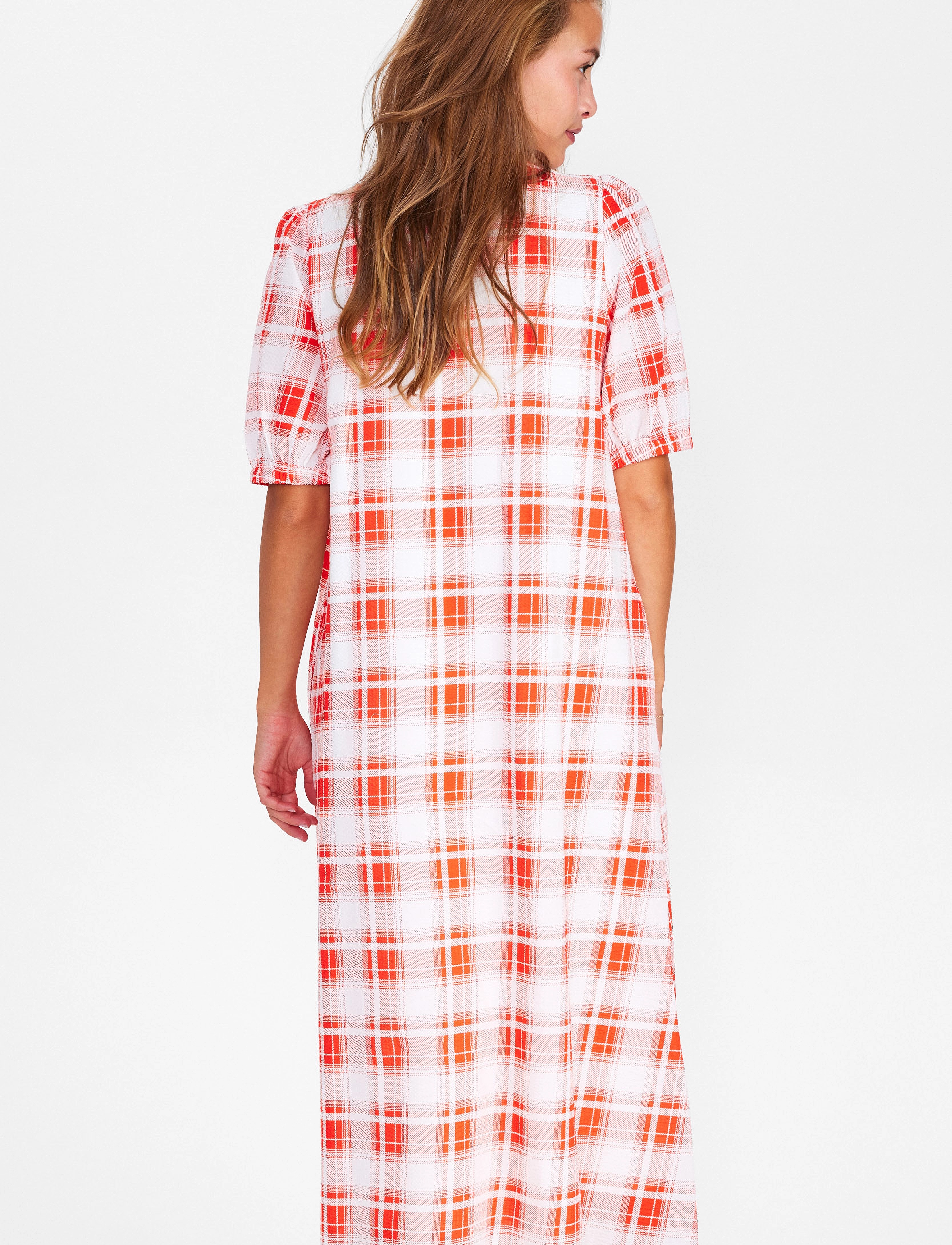 Nümph - NUPERNILLA DRESS - skjortekjoler - cherry tomato - 3