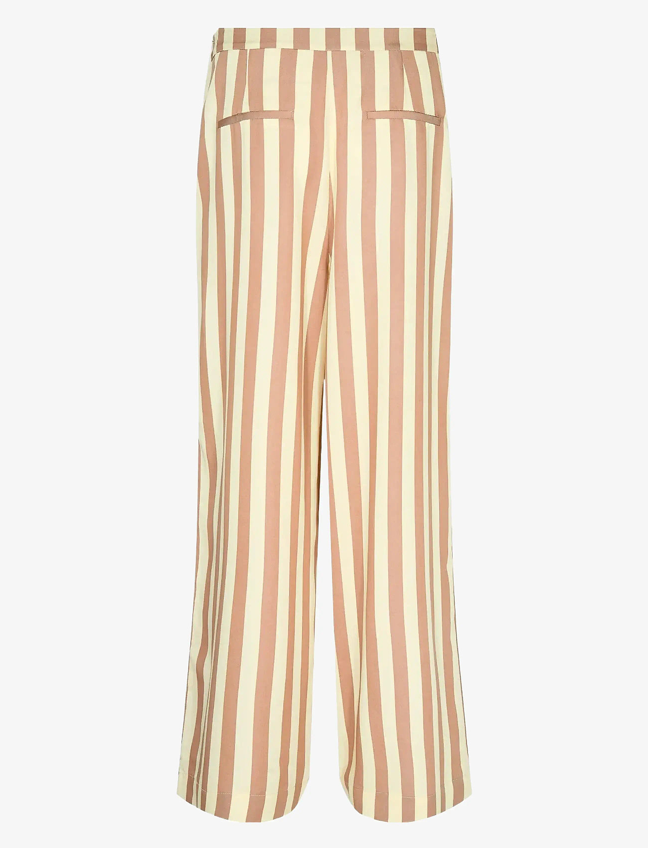 Nümph - NUSHADOW PANTS - laia säärega püksid - café au lait - 1