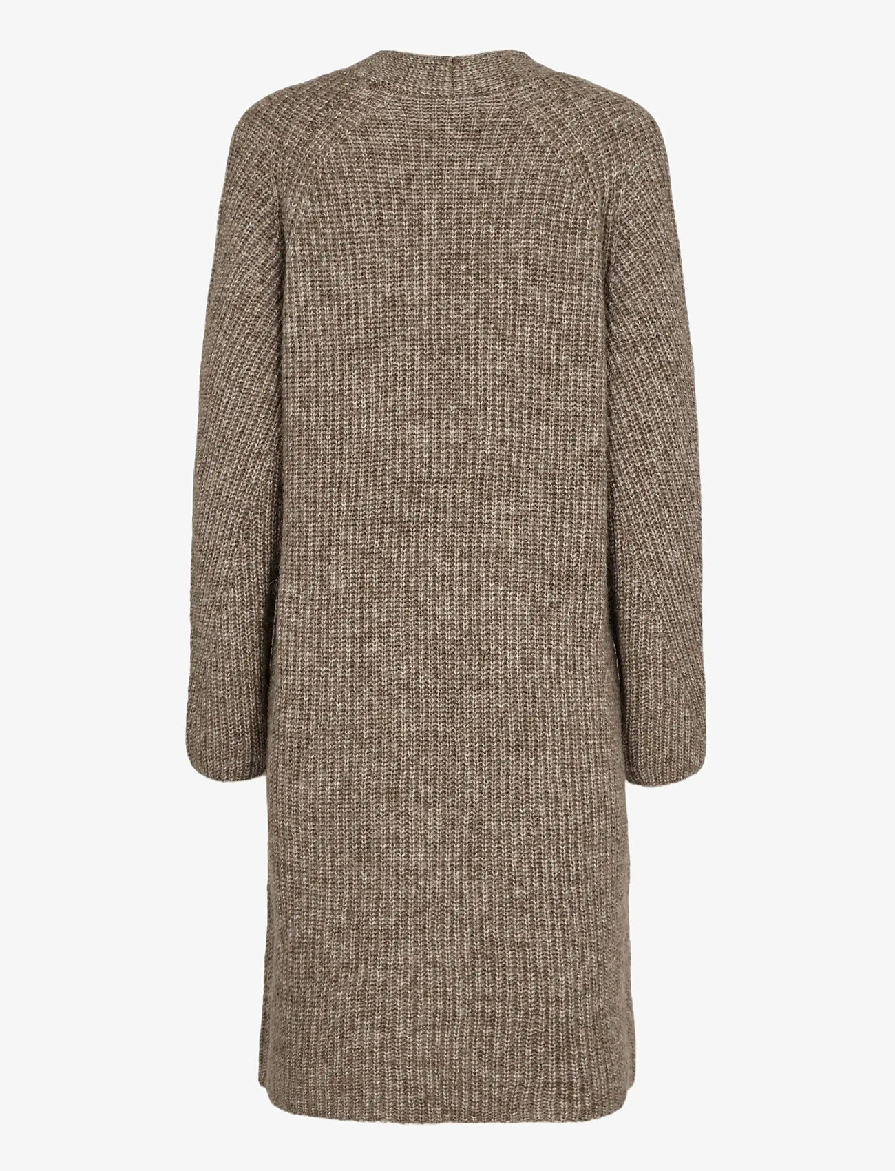 Nümph - NUZINDI LONG CARDIGAN - cardigans - fossil melange - 1