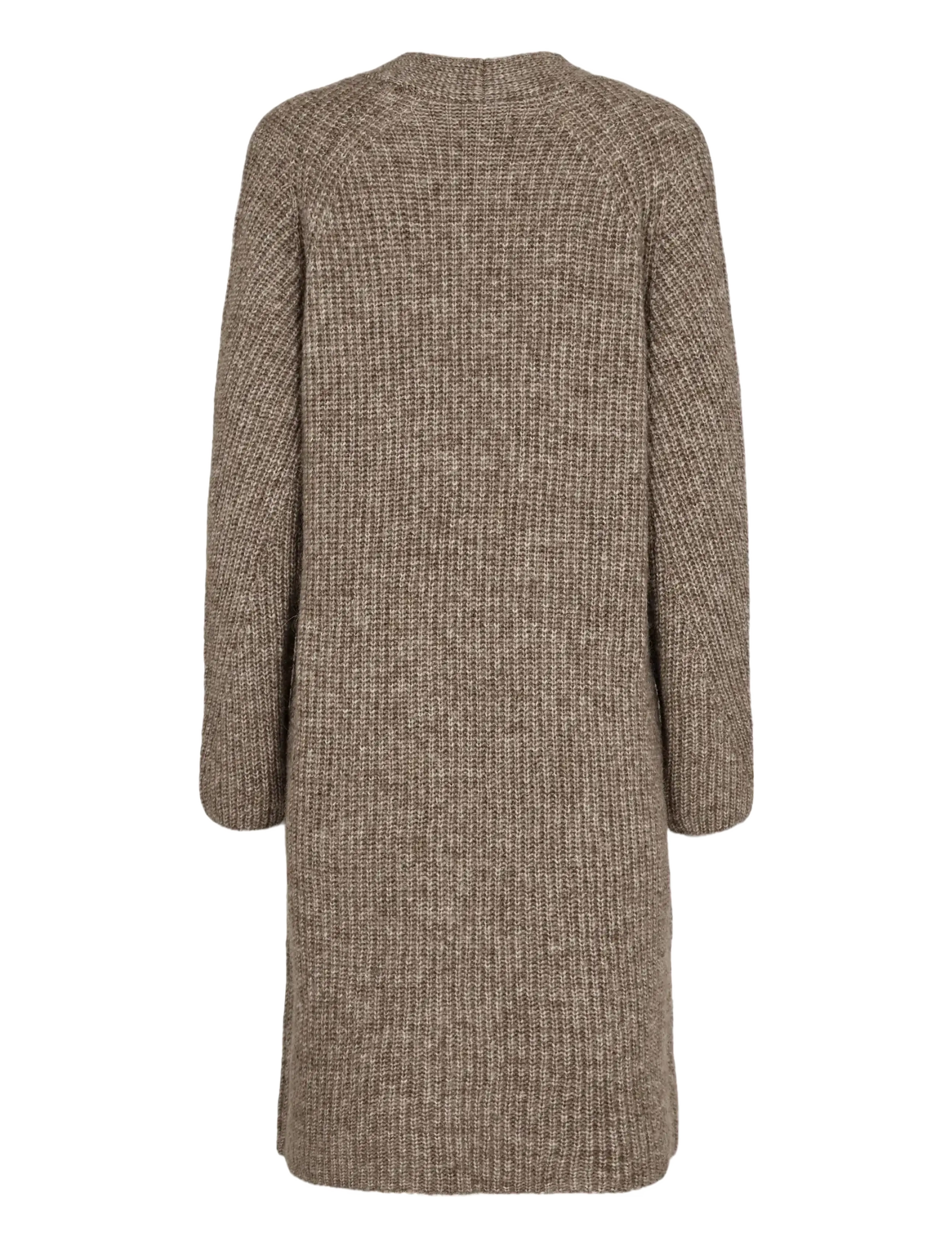 Nümph - NUZINDI LONG CARDIGAN - neuleet - fossil melange - 1