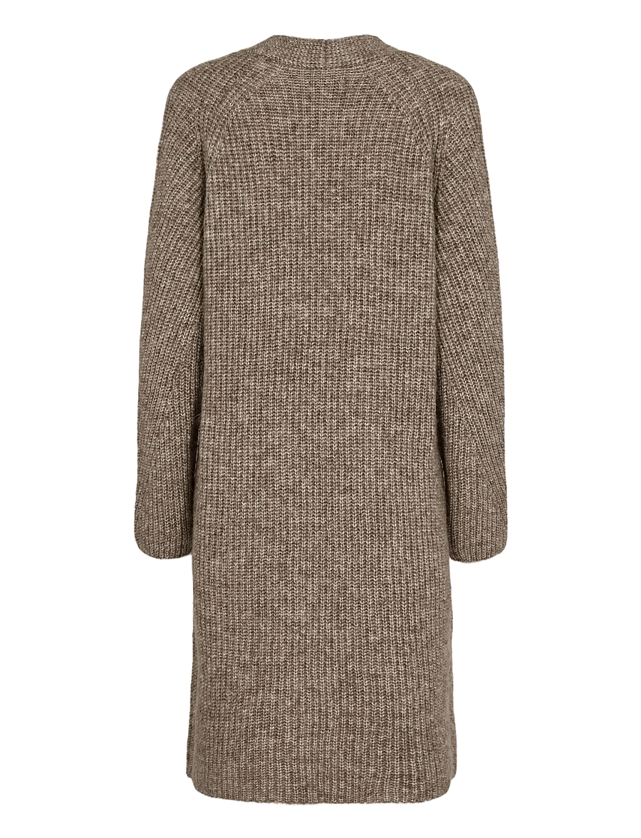 Nümph - NUZINDI LONG CARDIGAN - kardiganai - fossil melange - 1