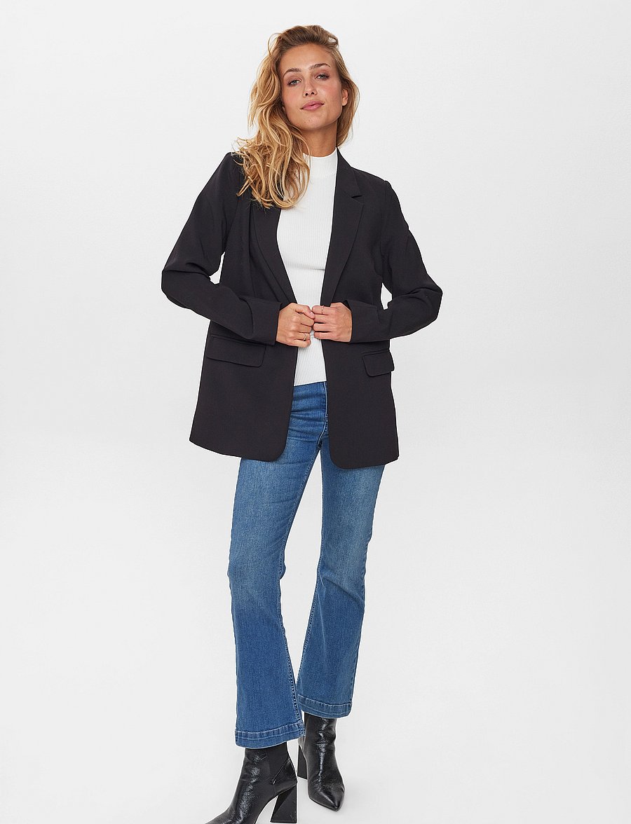 Nümph - NURONJA BLAZER - enkeltradede blazere - caviar - 4