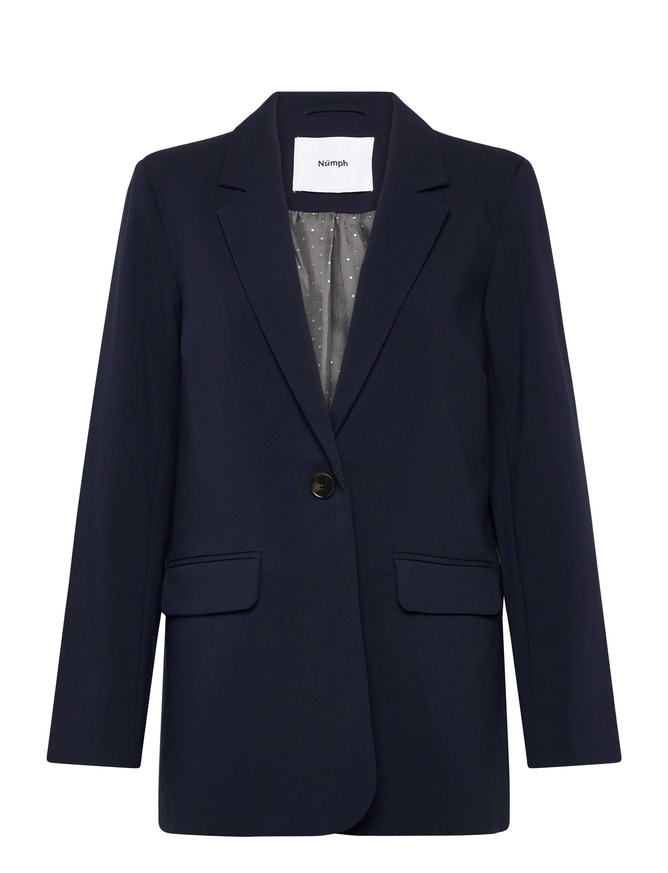 Nümph Nuronja Blazer, 42, Navy, Blazere > Enkeltradede Blazere, Dame