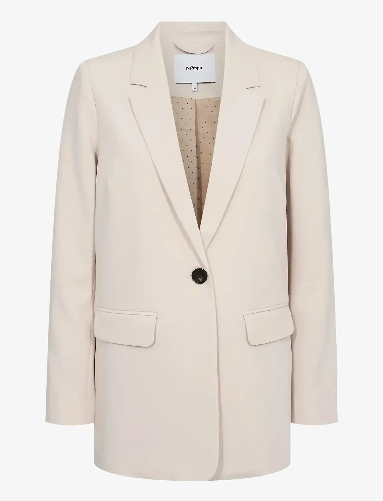 Nümph - NURONJA BLAZER - enkeltradede blazere - oyster gray - 1