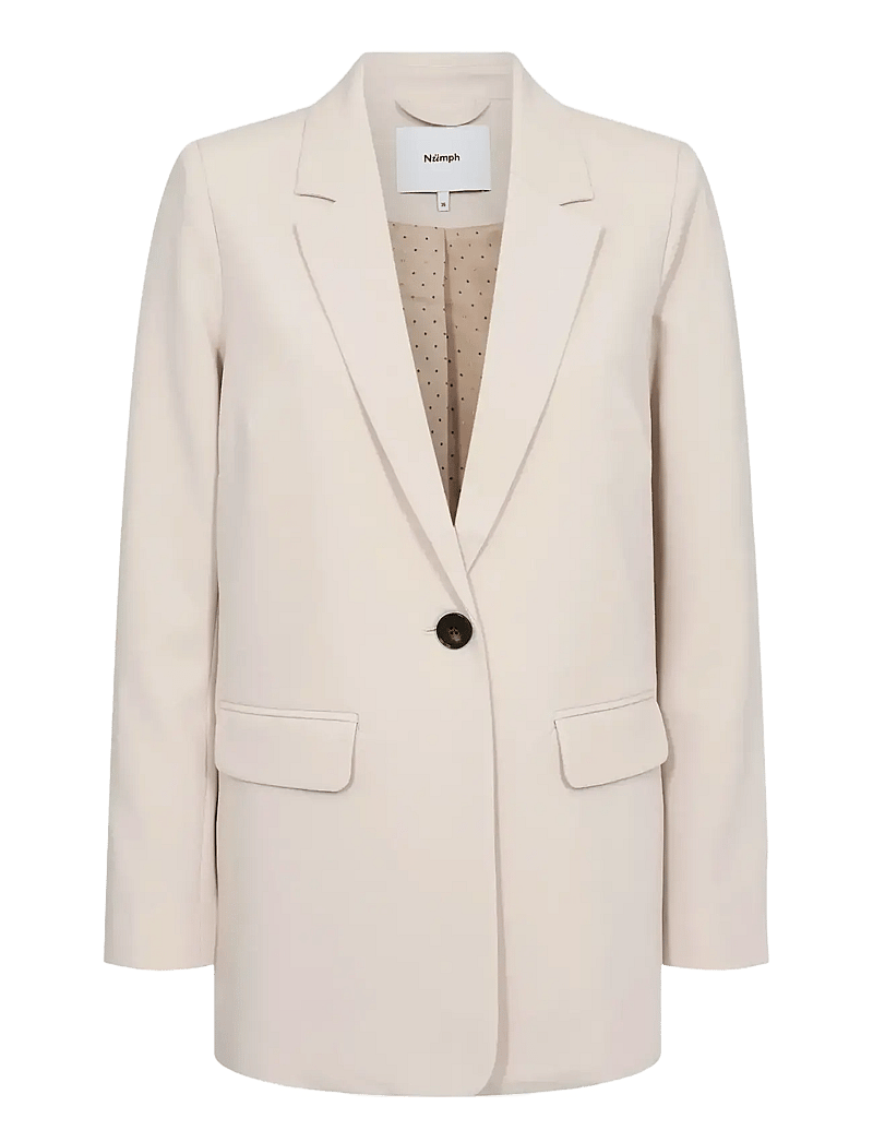 Nümph - NURONJA BLAZER - enkelknäppta kavajer - oyster gray - 1
