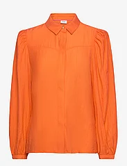 Nümph - NUREGITSE SHIRT - long-sleeved blouses - red orange - 0
