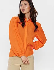 Nümph - NUREGITSE SHIRT - long-sleeved blouses - red orange - 2