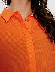 Nümph - NUREGITSE SHIRT - long-sleeved blouses - red orange - 5