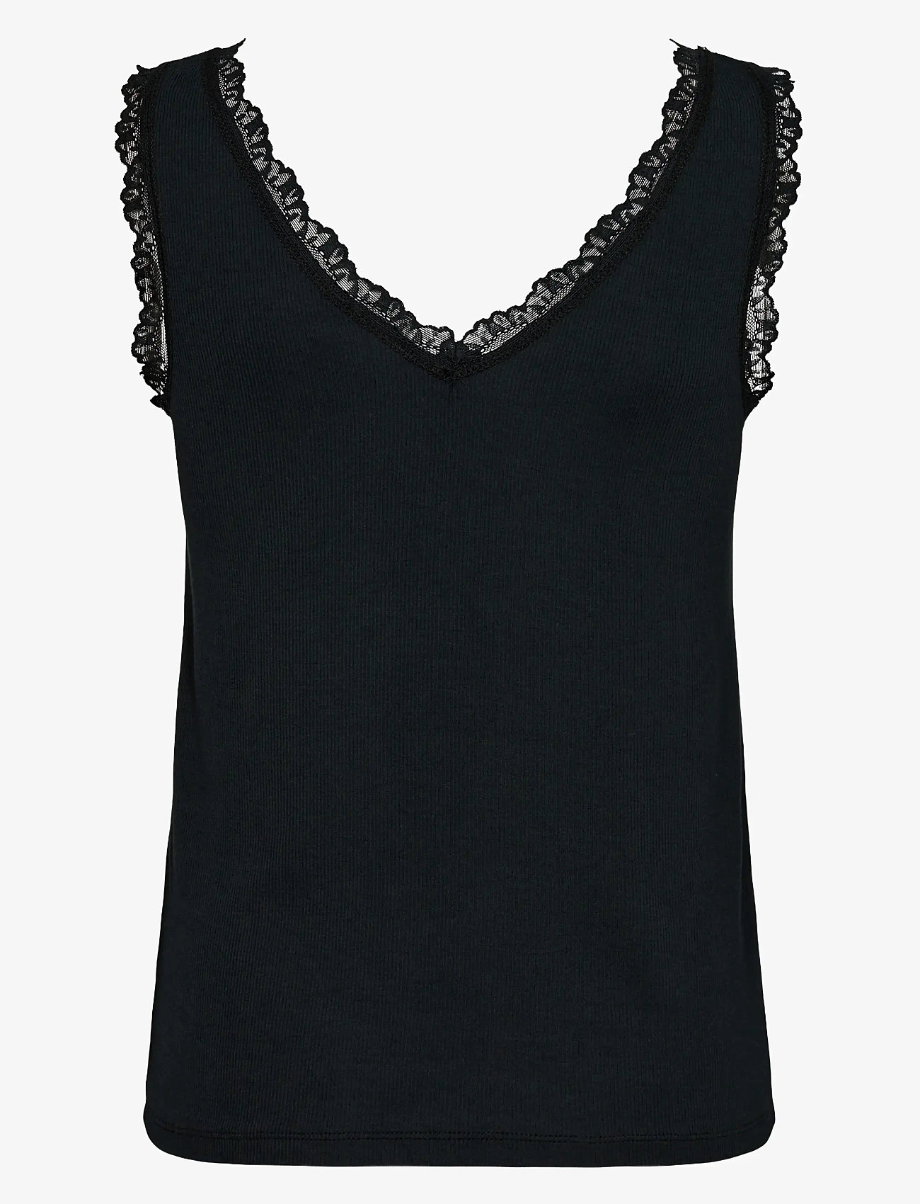 Nümph - NUBOWIE LACE TOP - tanktops - caviar - 1