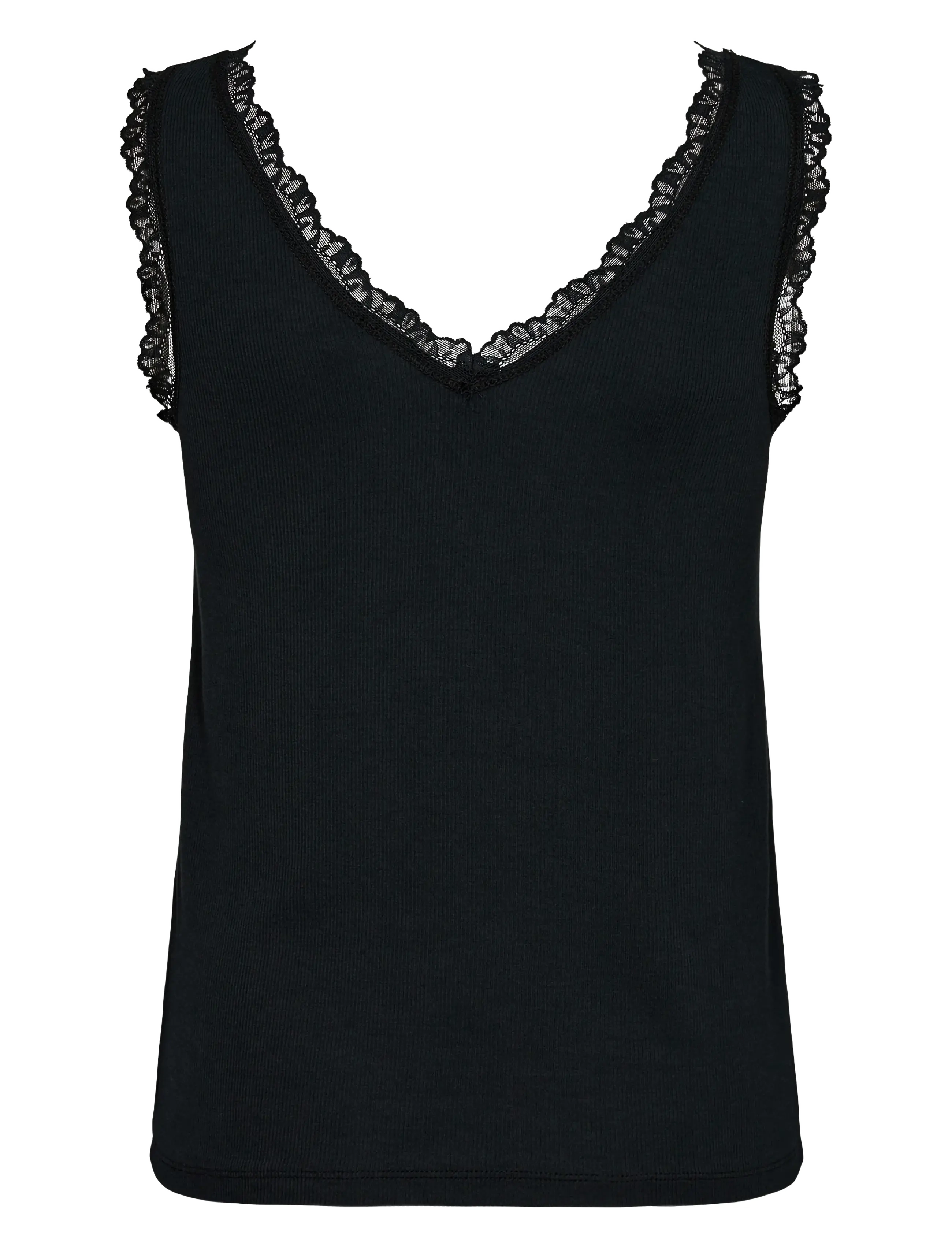 Nümph - NUBOWIE LACE TOP - Ärmellose tops - caviar - 1