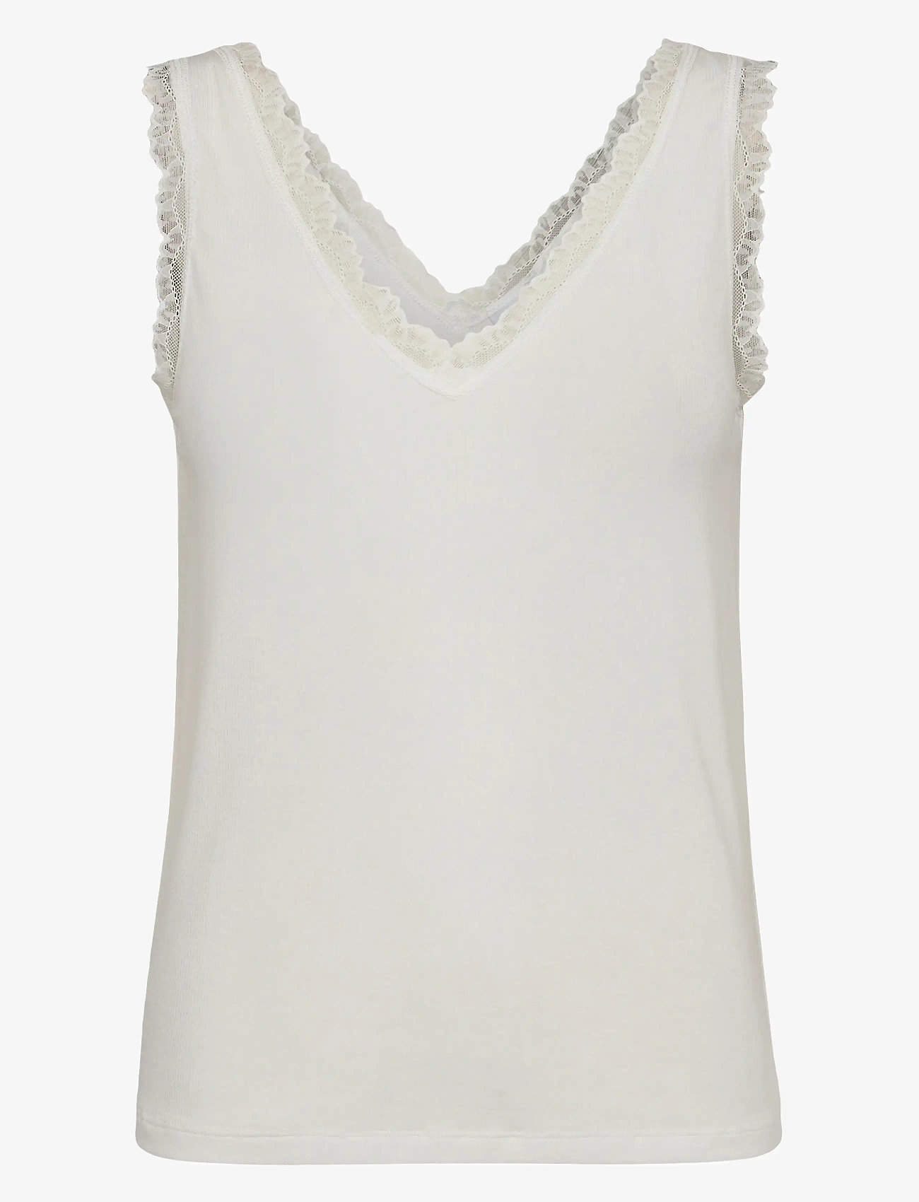 Nümph - NUBOWIE LACE TOP - laveste priser - cloud dancer - 0