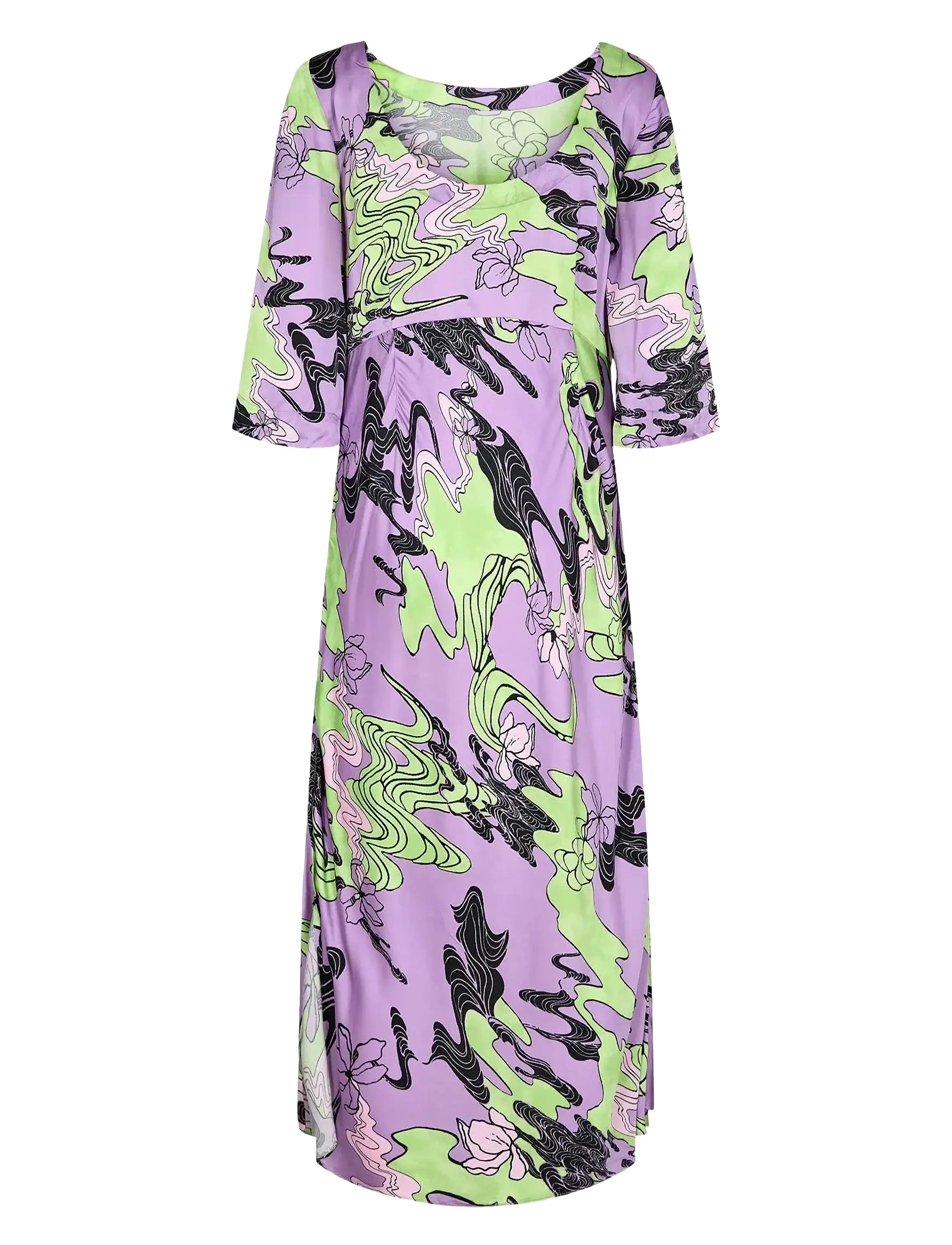 Nümph - NUWANDA DRESS - midi dresses - african violet - 2
