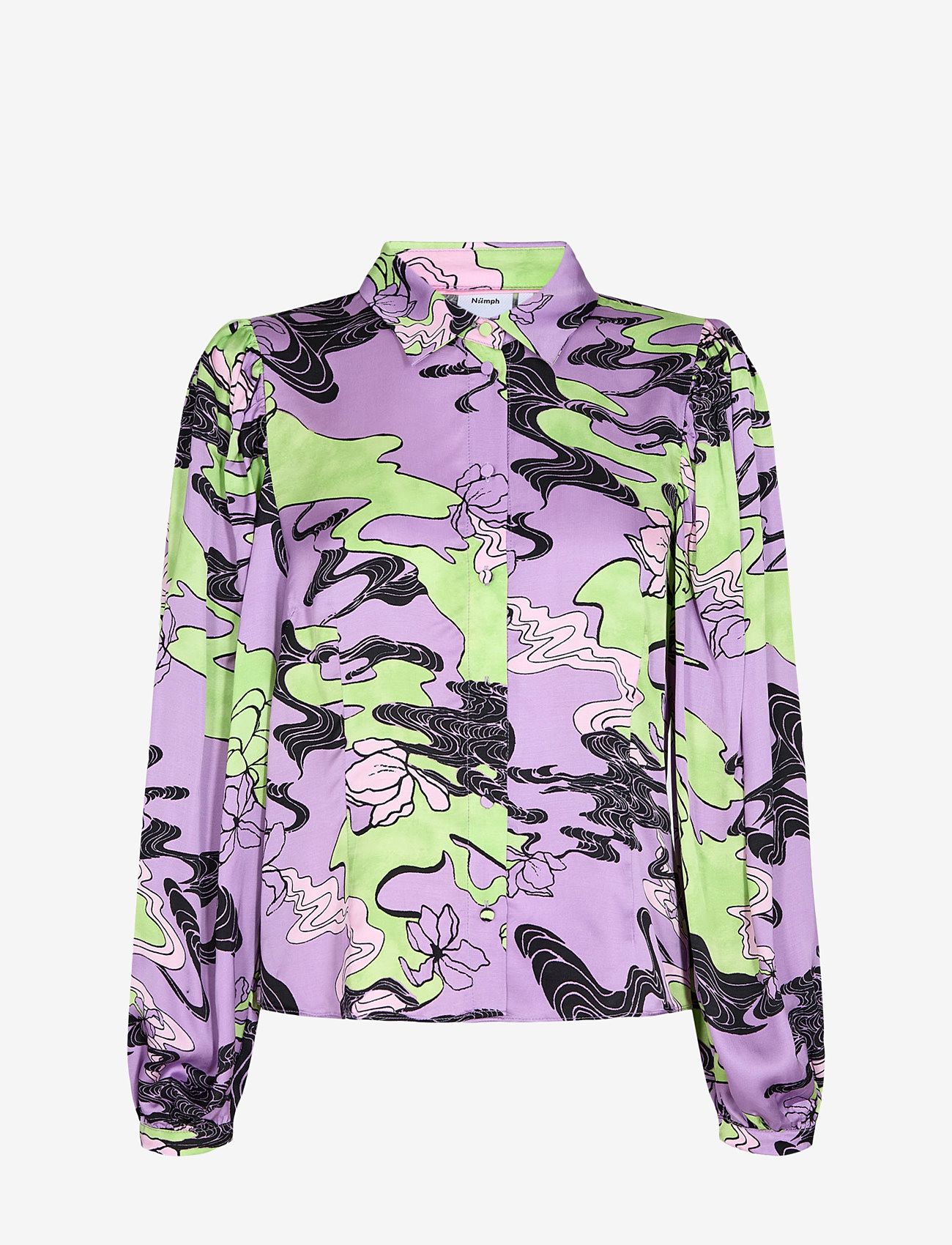 Nümph - NUWANDA SHIRT - blouses met lange mouwen - african violet - 0