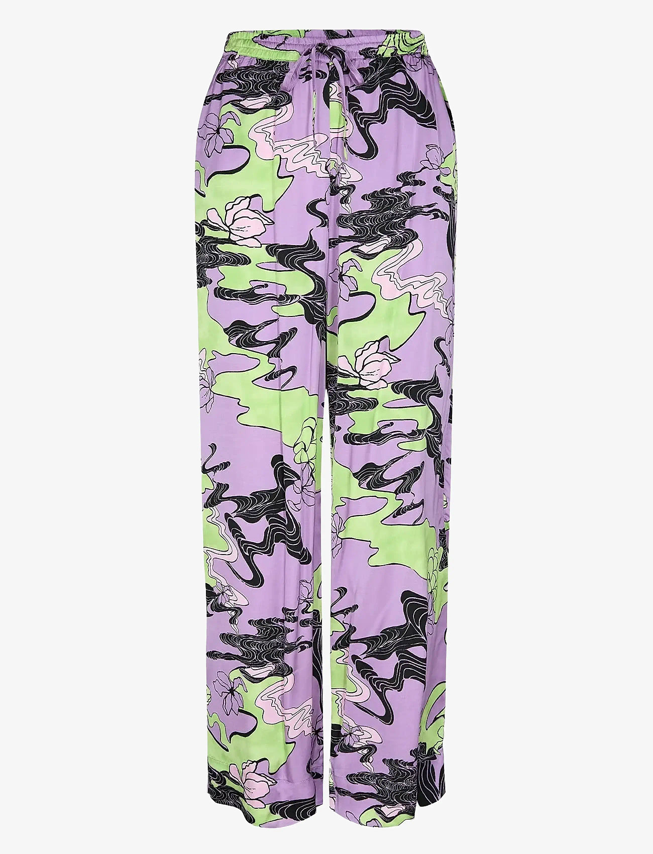 Nümph - NUWANDA PANTS - sirge säärega püksid - african violet - 0