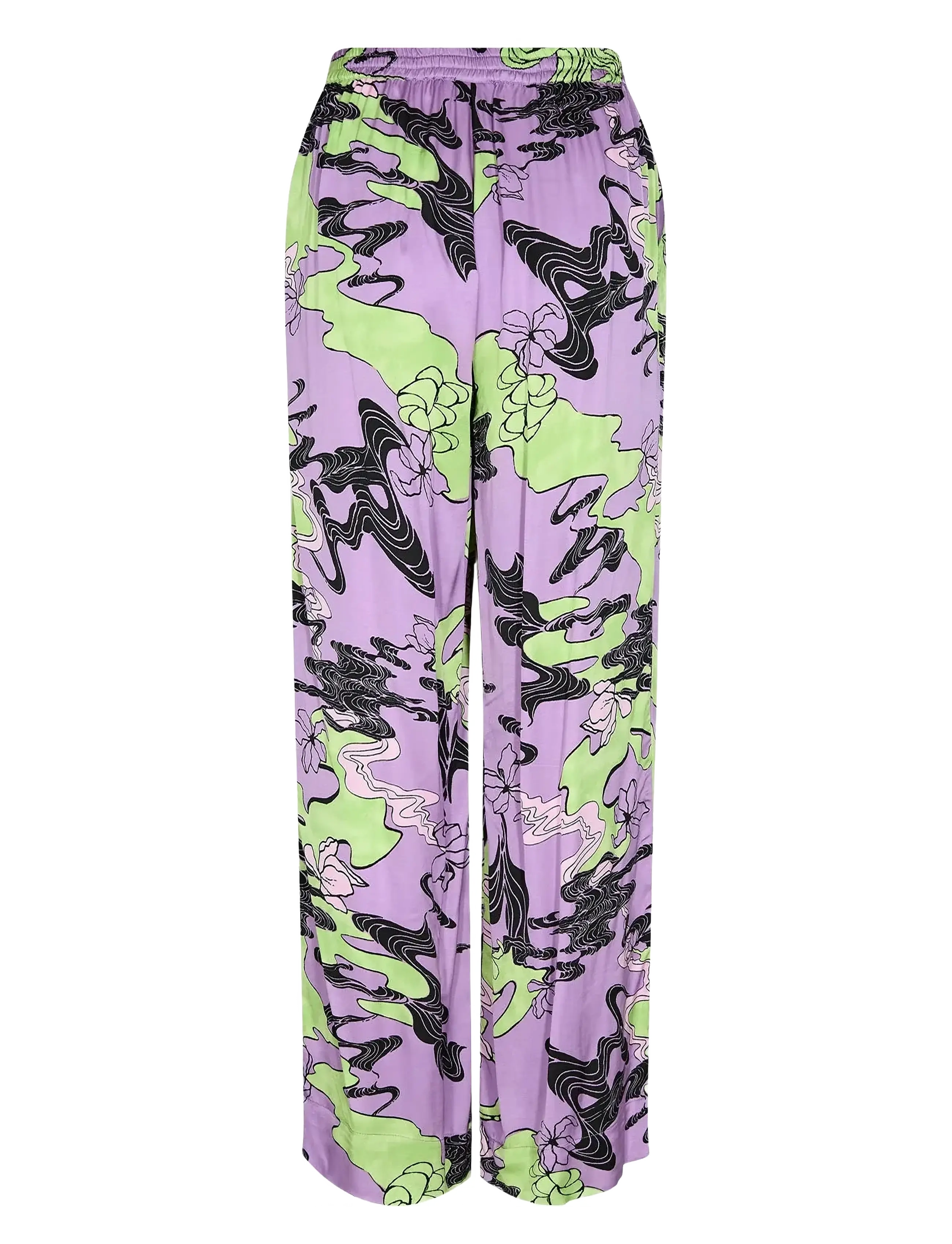Nümph - NUWANDA PANTS - broeken met rechte pijp - african violet - 1