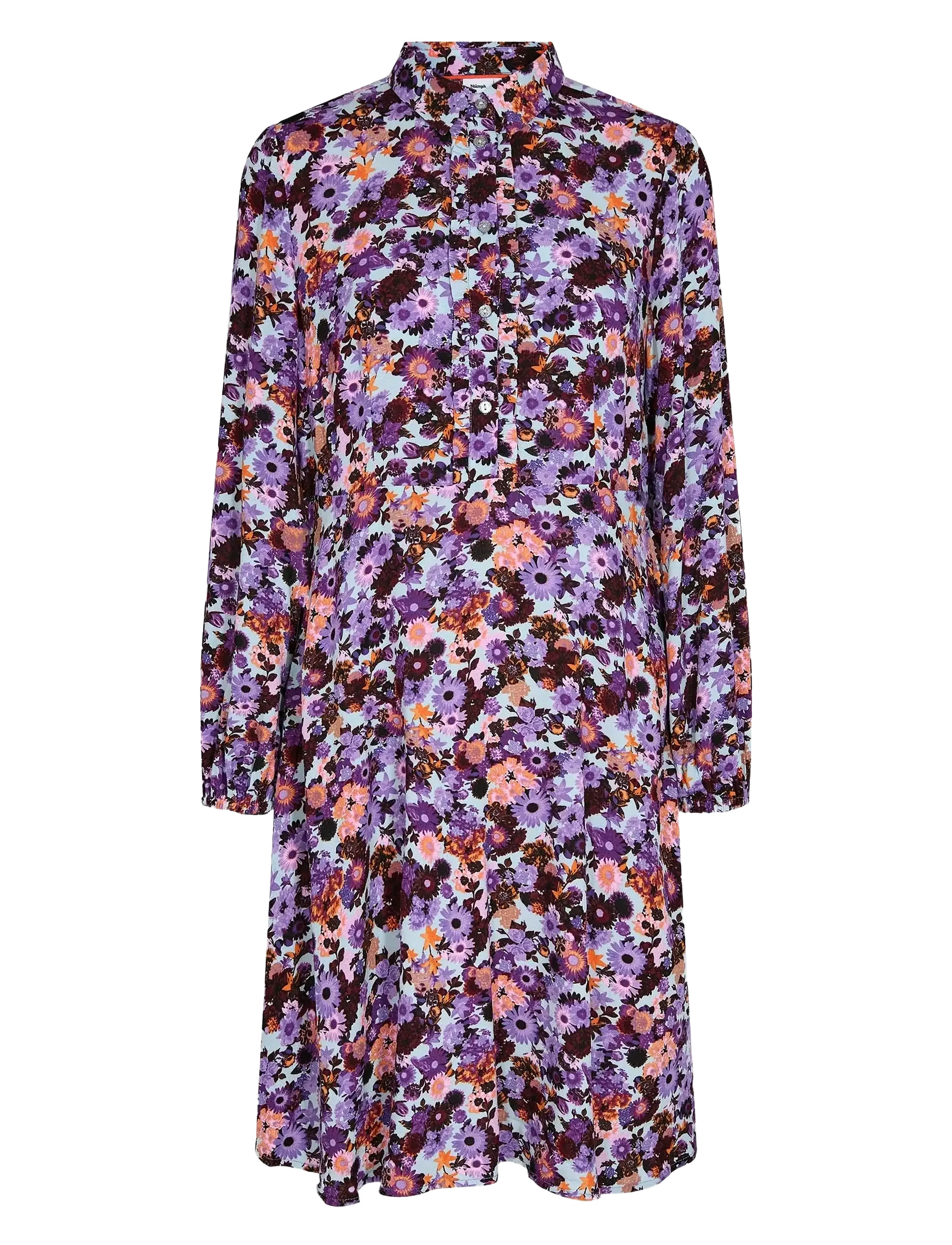 Nümph NUWERA SHORT DRESS - Kleidid - BLUE FOG / purple