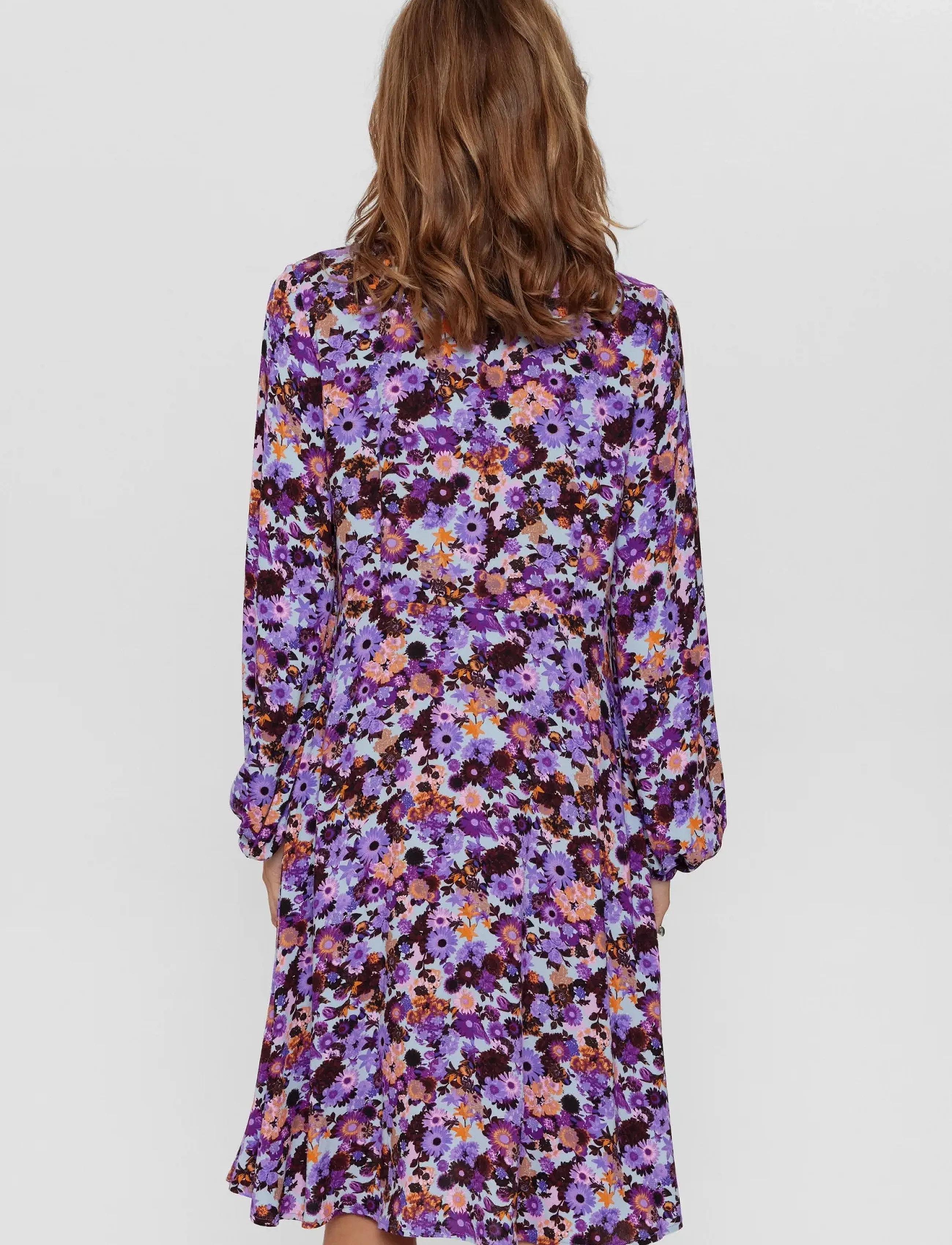 Nümph - NUWERA SHORT DRESS - skjortekjoler - blue fog - 4
