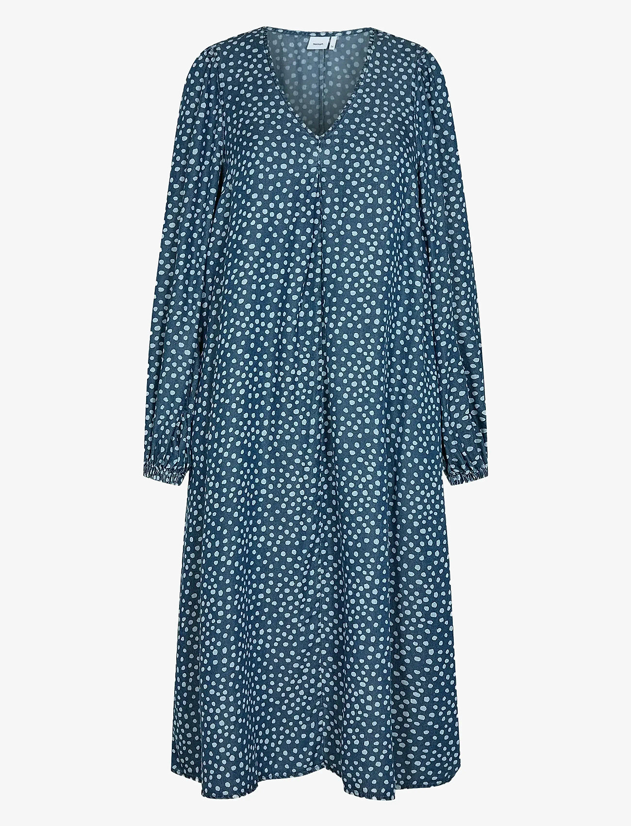 Nümph - NUVILNA DRESS - midi kjoler - medium blue denim - 0