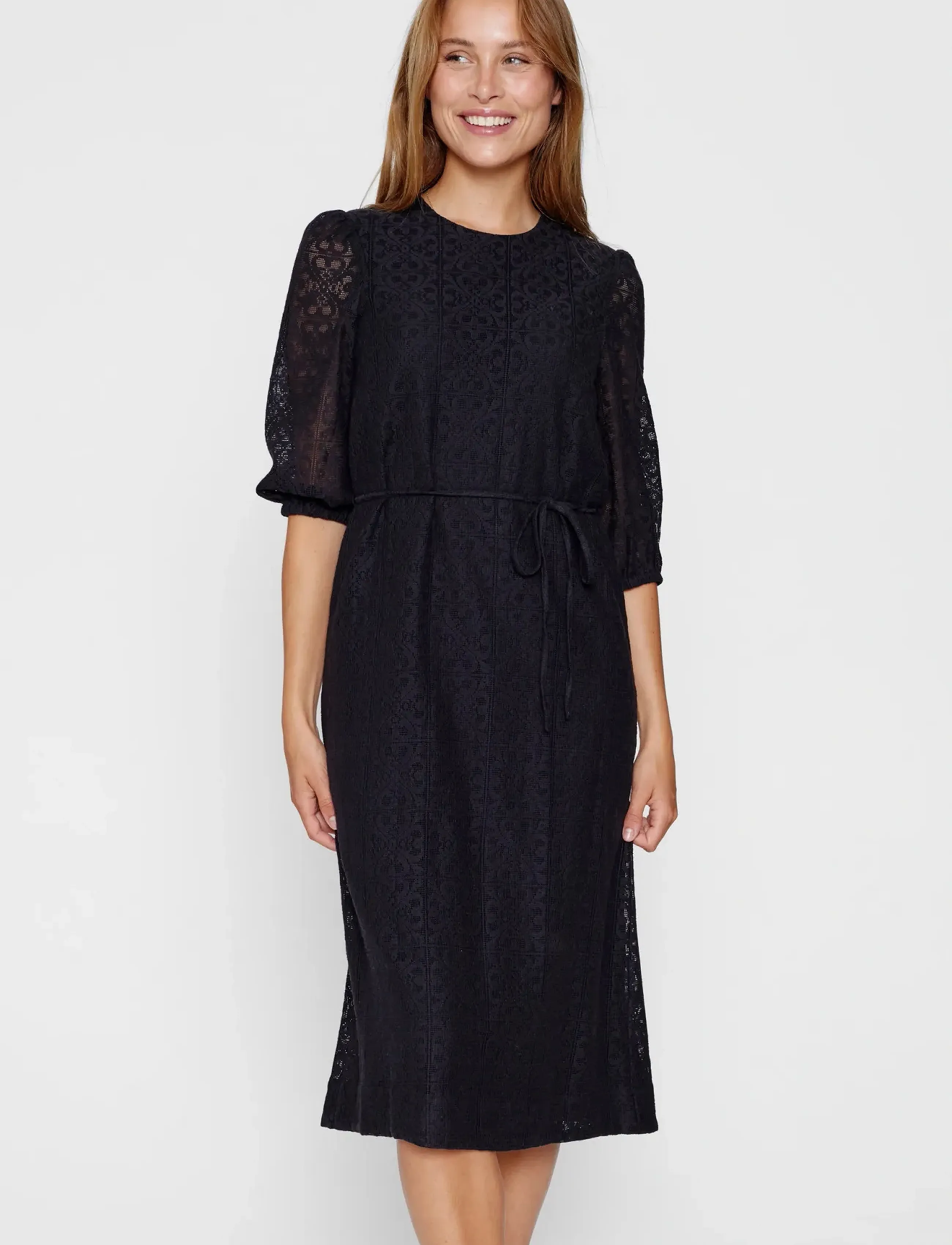 Nümph NUVIOL DRESS - Blondekjoler - CAVIAR / black