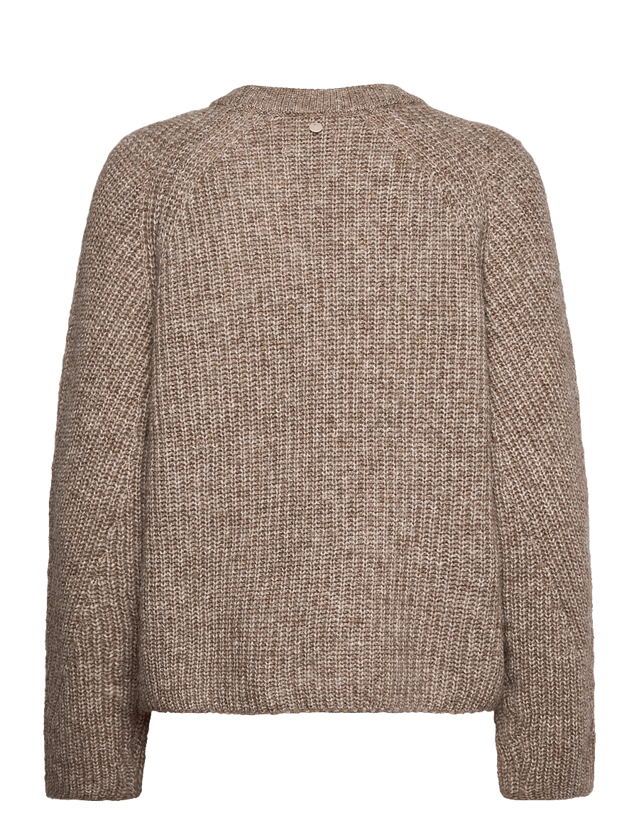 Nümph - NUZINDI PULLOVER - pullover - fossil melange - 2