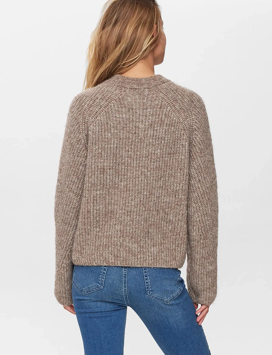 Nümph - NUZINDI PULLOVER - pullover - fossil melange - 4