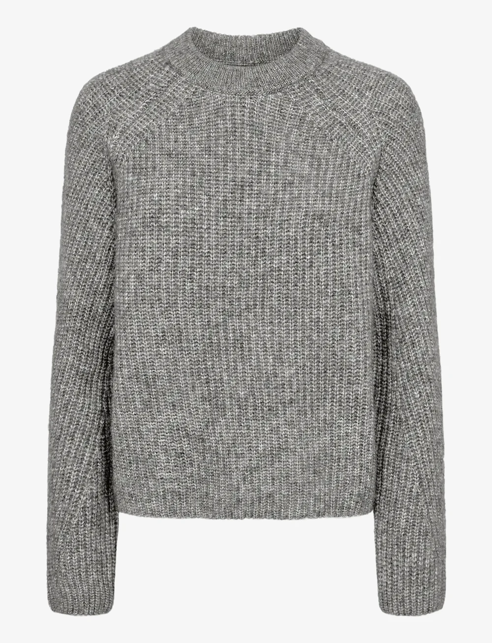 Nümph - NUZINDI PULLOVER - stickade tröjor - storm front melange - 0