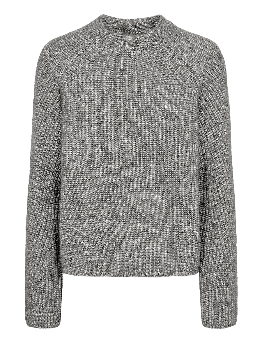Nümph - NUZINDI PULLOVER - pullover - storm front melange - 0