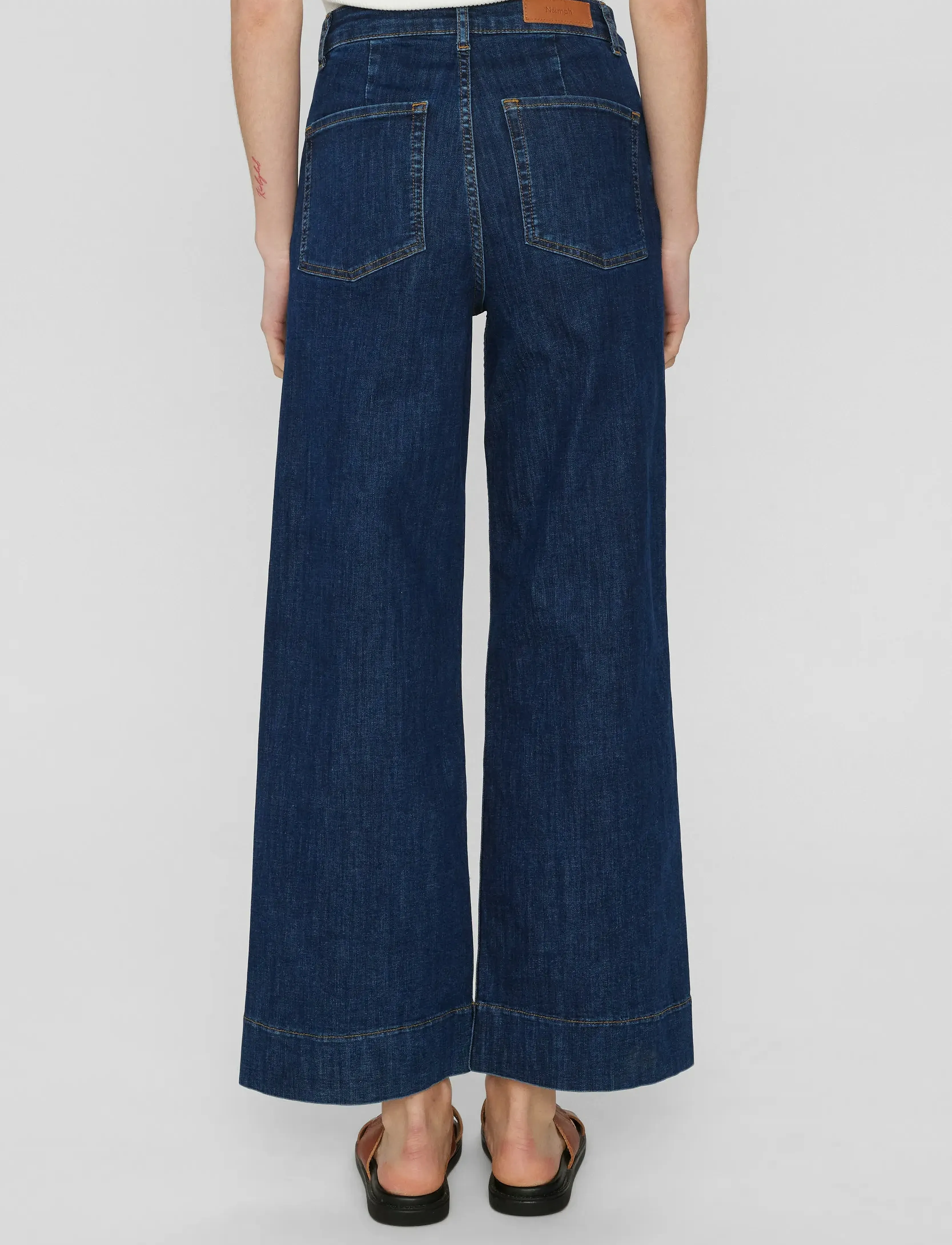 Nümph - NUPARIS CROPPED JEANS - DARK BLUE - dark blue denim - 3
