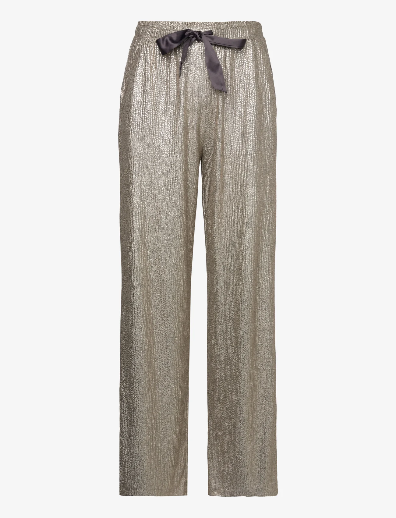 Nümph - NUYDUN PANTS - wide leg trousers - silver - 0