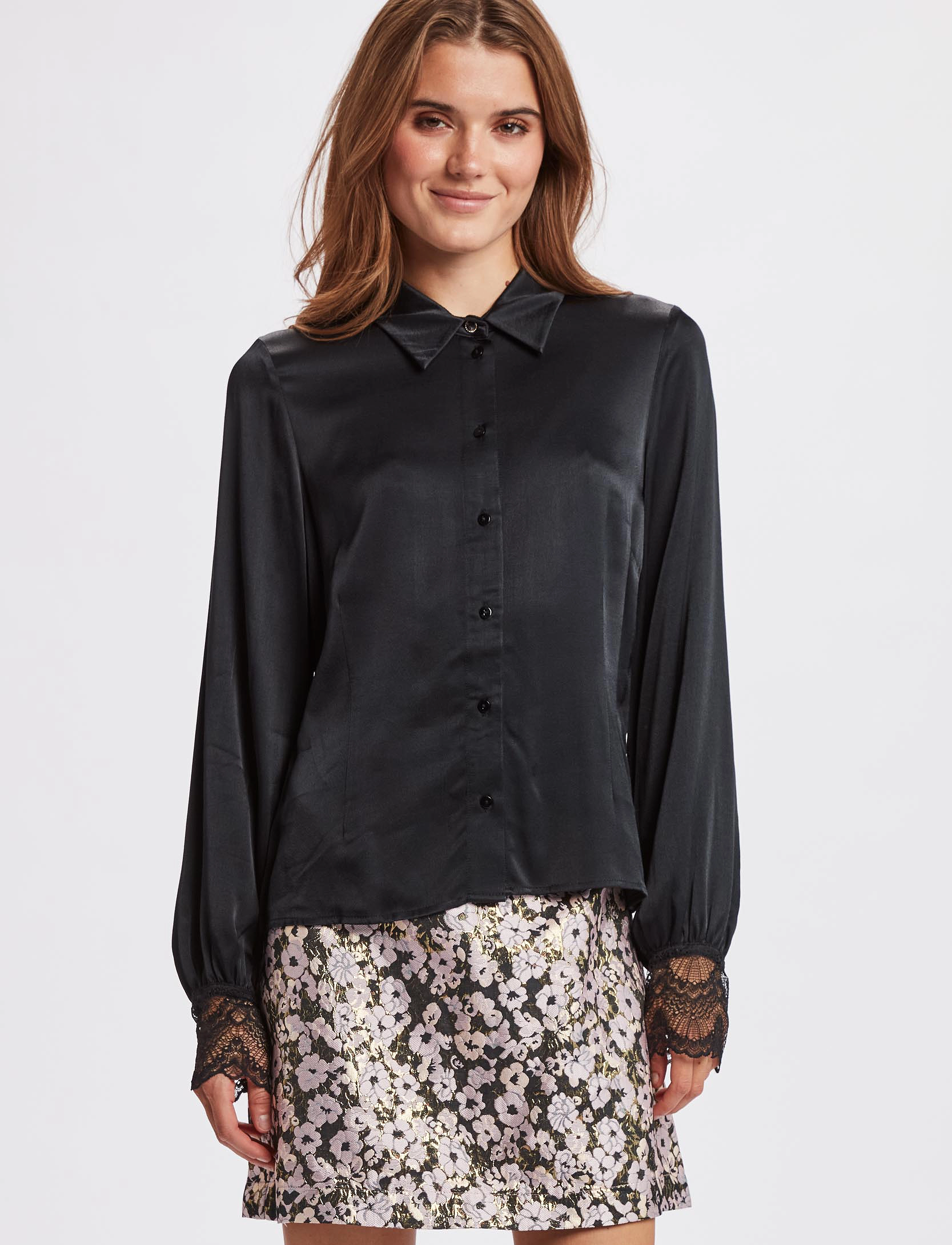 Nümph - NUWILHELMA SHIRT - caviar - 2