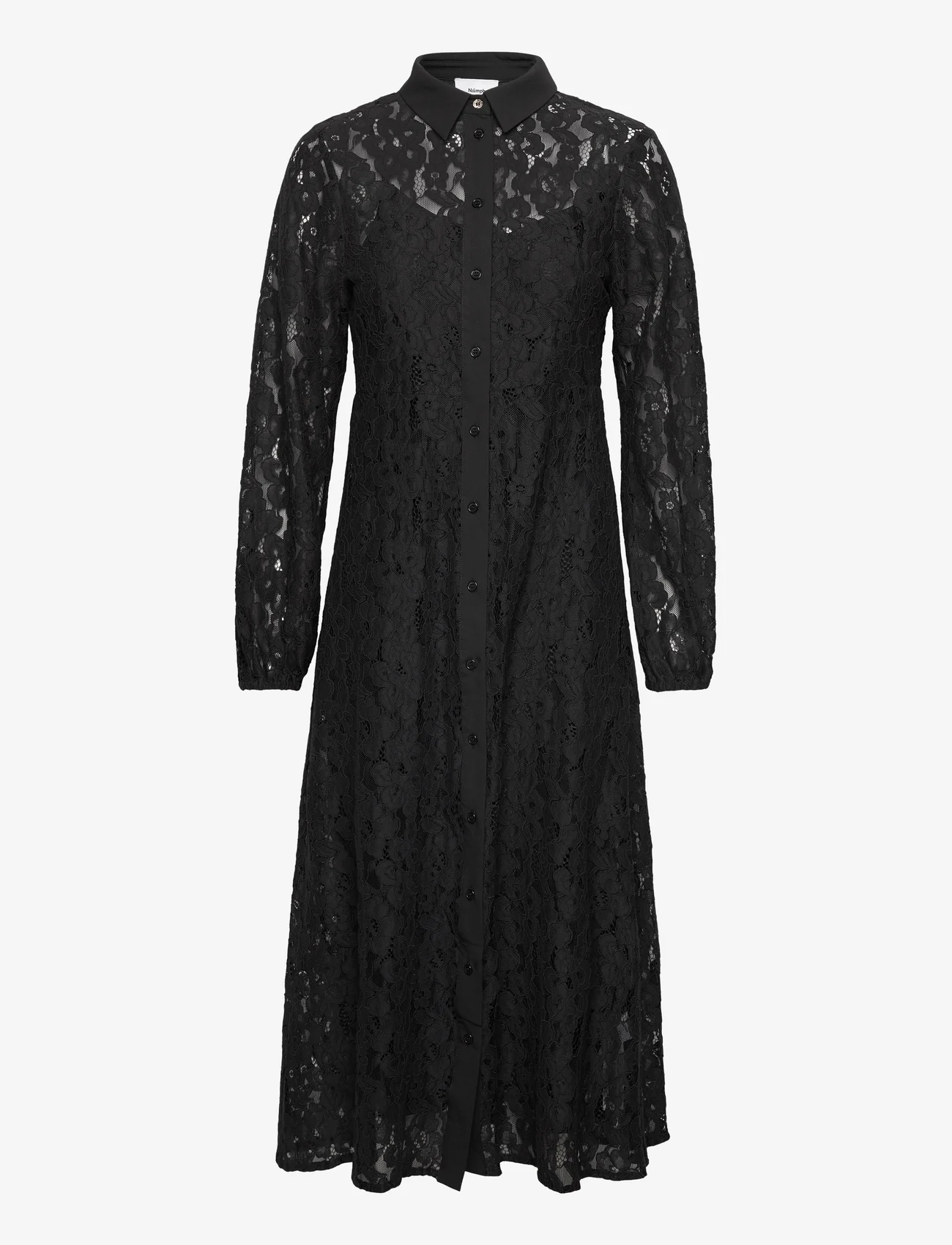 Nümph - NUPENILLE SARA DRESS - marškinių tipo suknelės - caviar - 0
