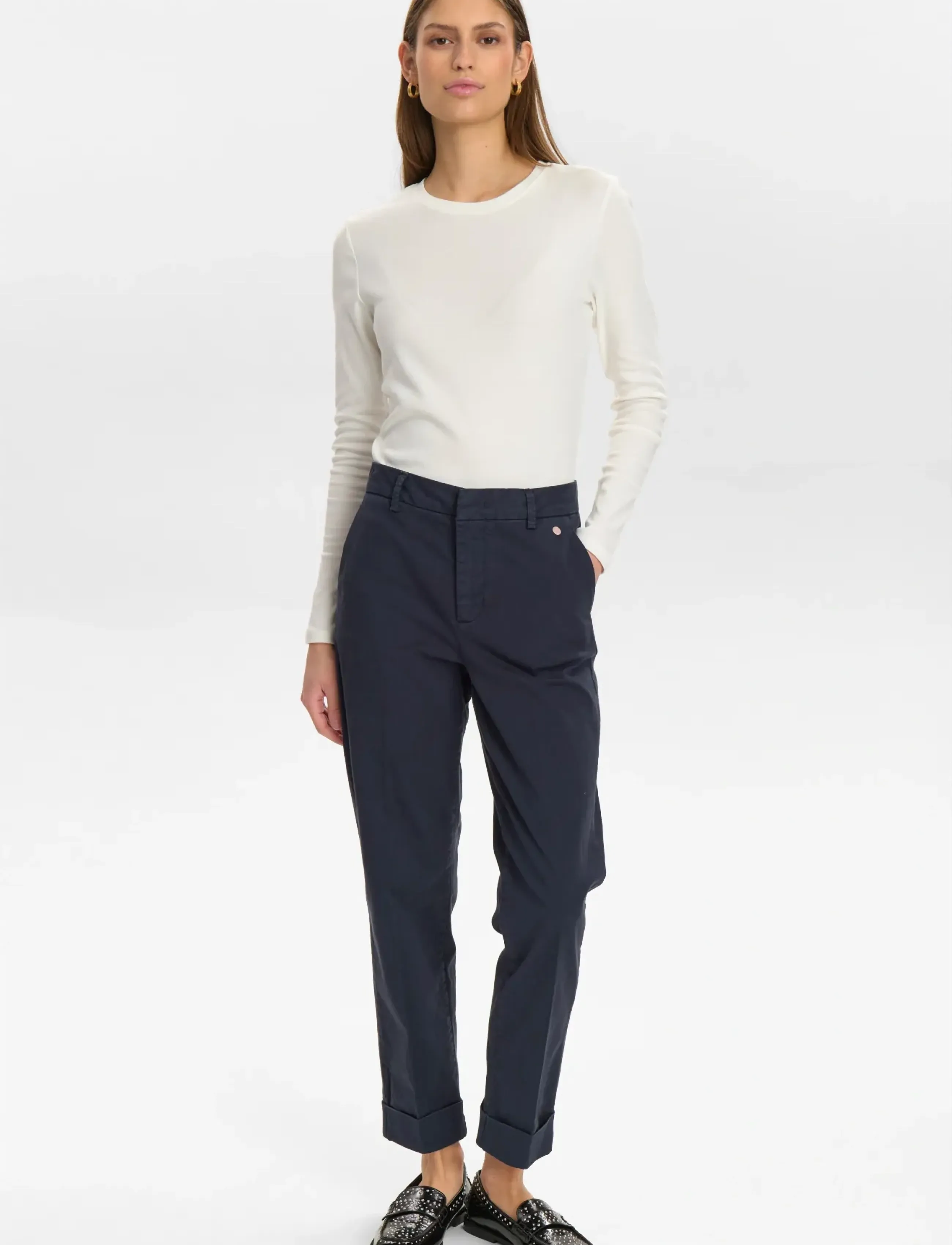 Nümph - NUREGITZA PANTS - chinos - dark sapphire - 4