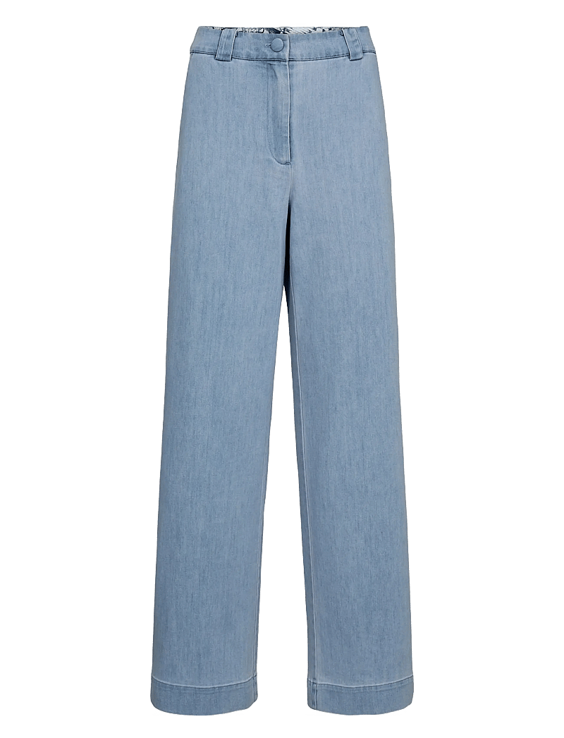 Nümph - NUALETTA - PANTS - bukser med lige ben - light blue denim - 1
