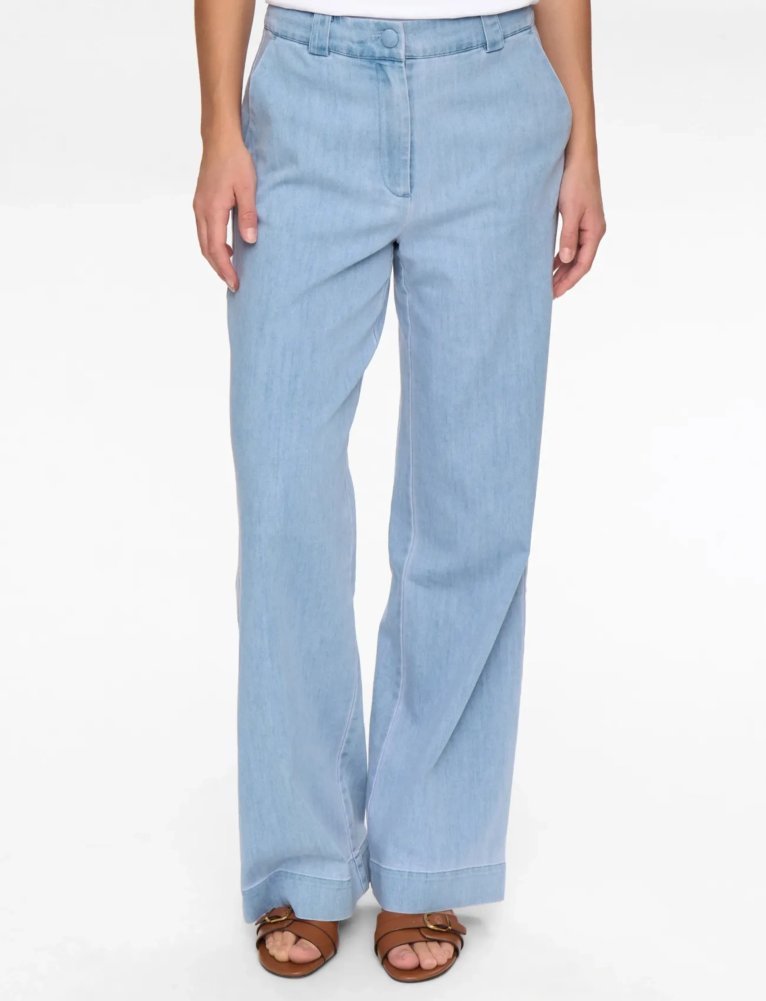Nümph NUALETTA - PANTS - Tøj - LIGHT BLUE DENIM / blue