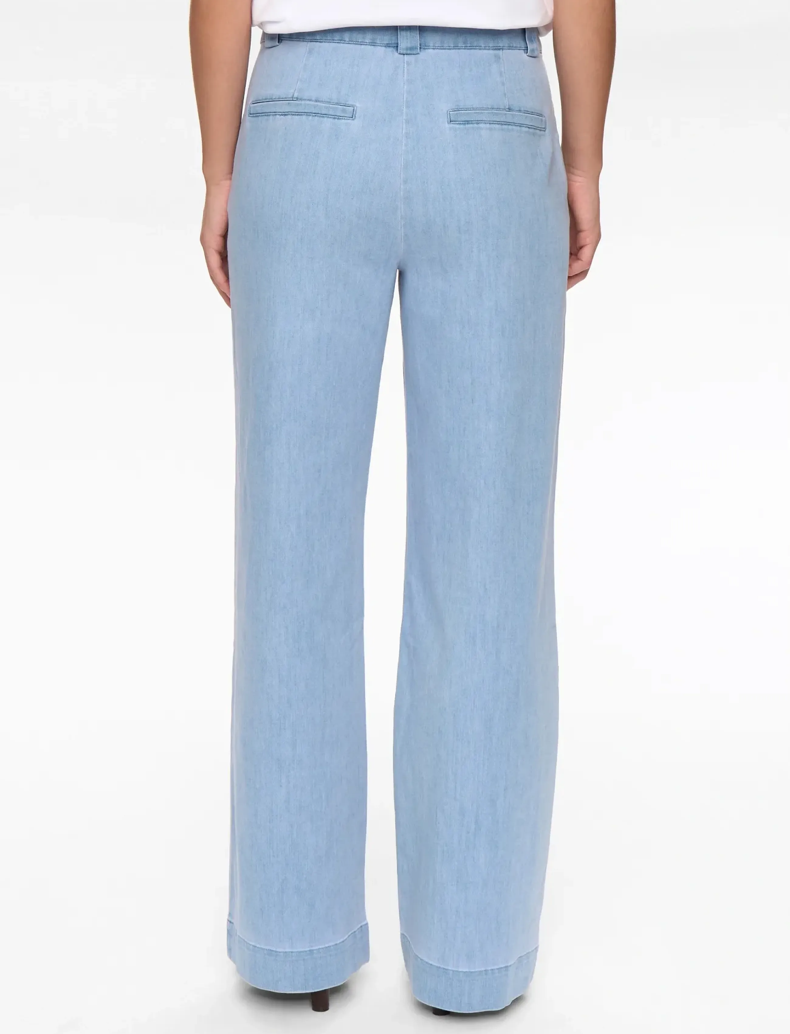 Nümph - NUALETTA - PANTS - sirge säärega püksid - light blue denim - 3