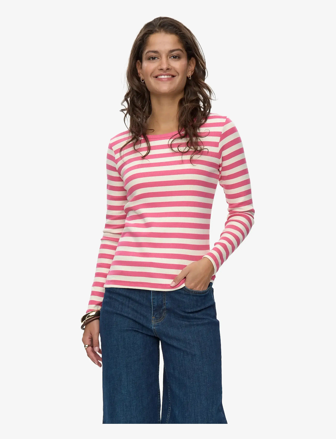 Nümph - NUMIXIE LS T-SHIRT - GOTS - fandango pink - 0