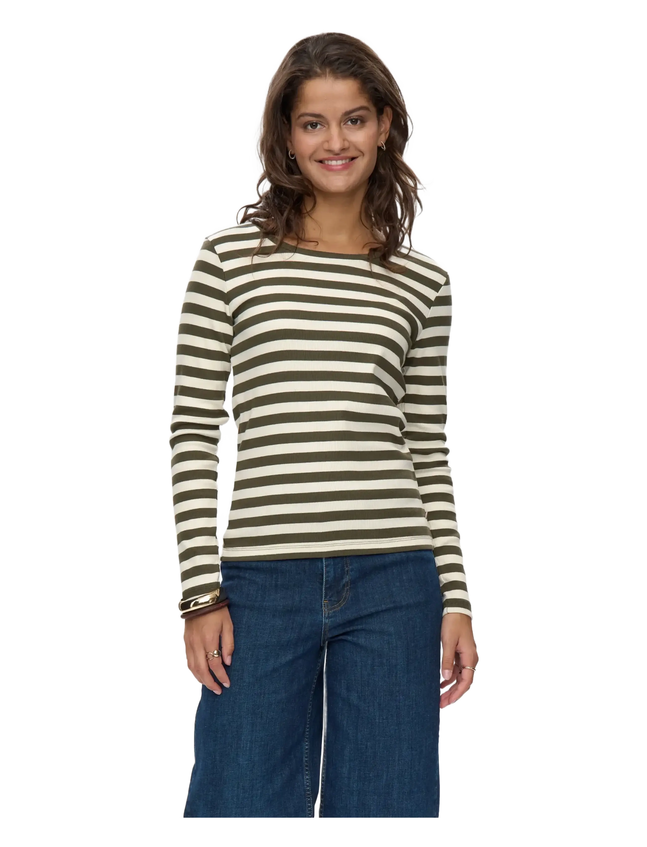 Nümph NUMIXIE LS T-SHIRT - GOTS - Long-sleeved tops - GRAPE LEAF / khaki/green