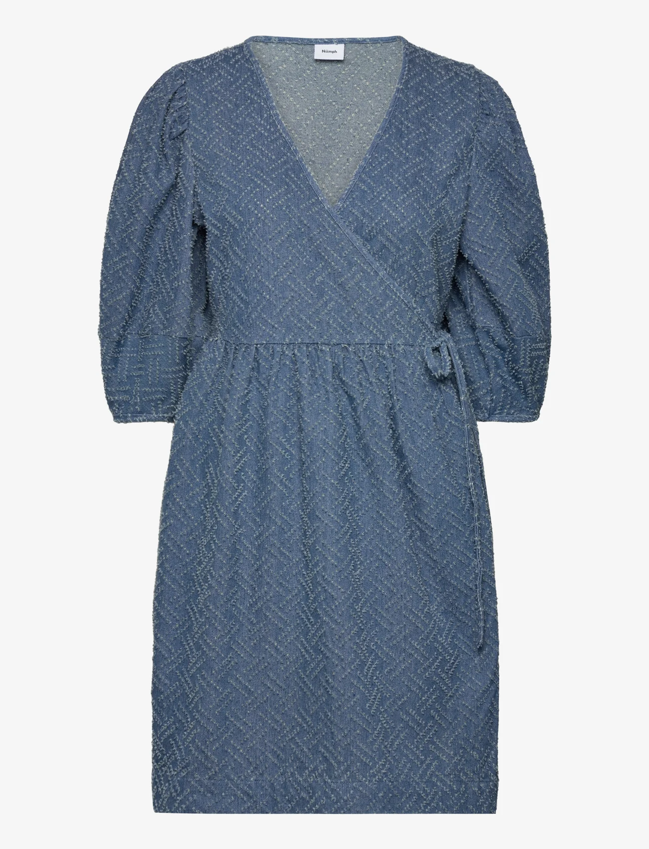Nümph - NUDEBRA DRESS - slå-om-kjoler - medium blue denim - 0