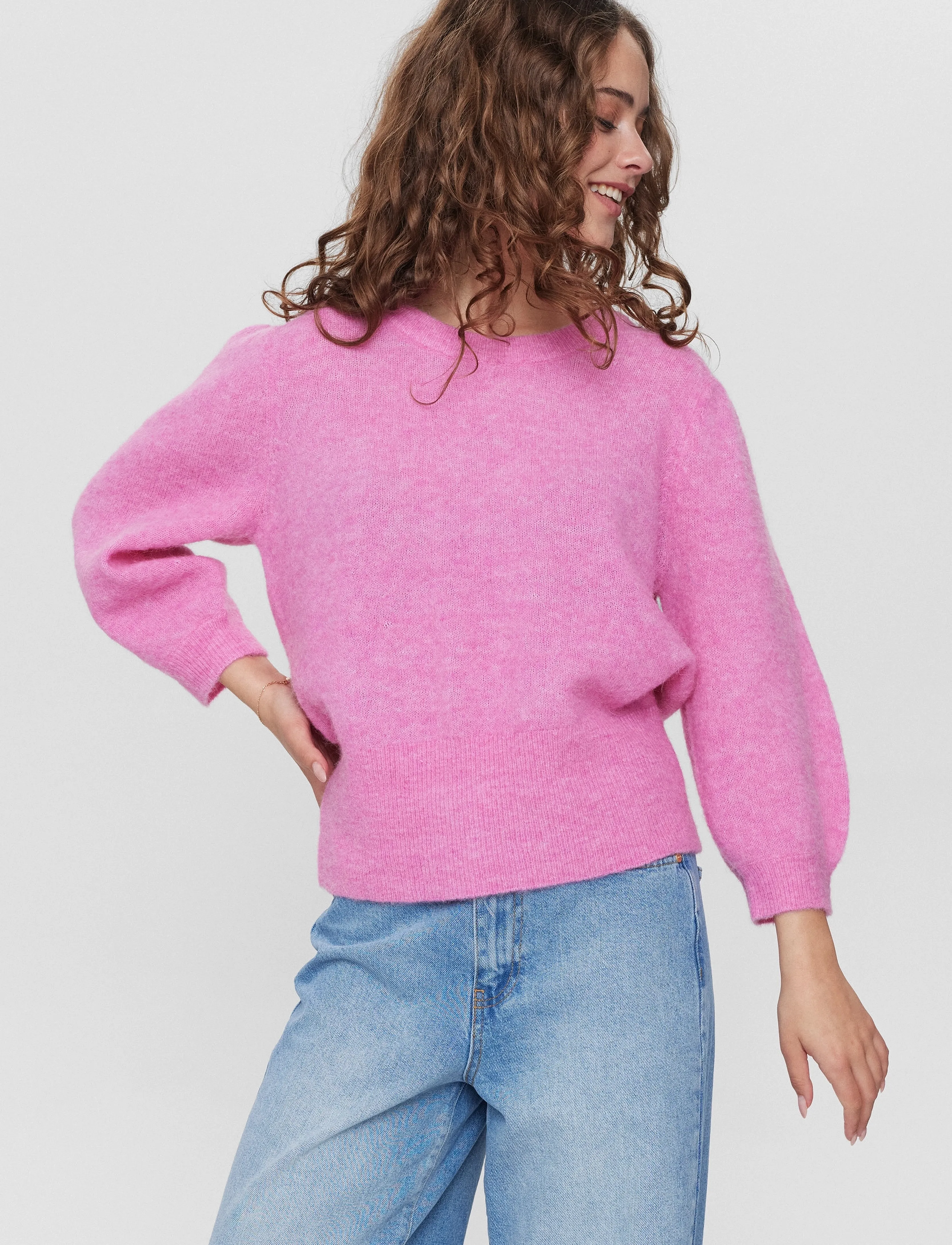Nümph - NURIETTA SS PULLOVER - fuchsia pink - 2