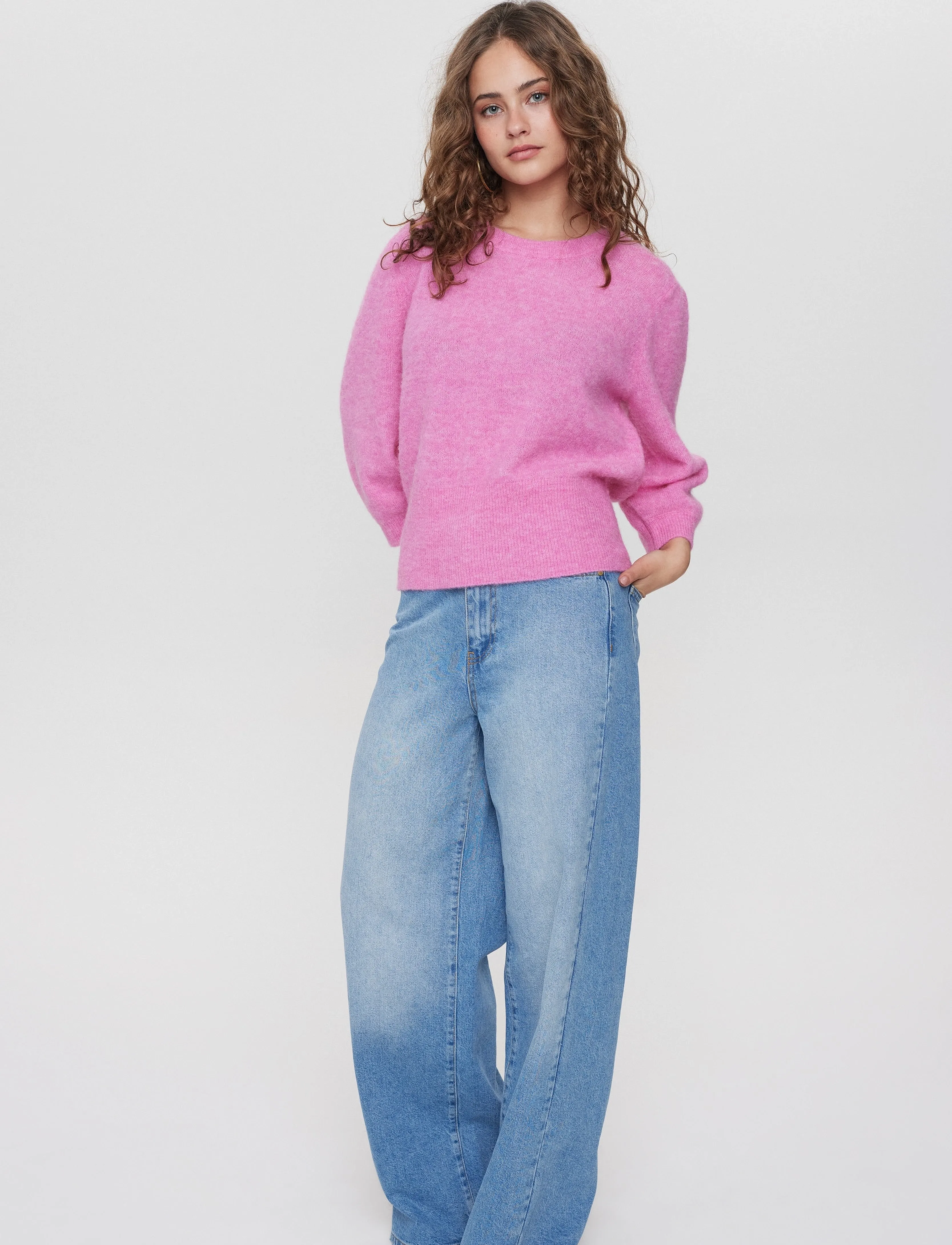 Nümph - NURIETTA SS PULLOVER - fuchsia pink - 4