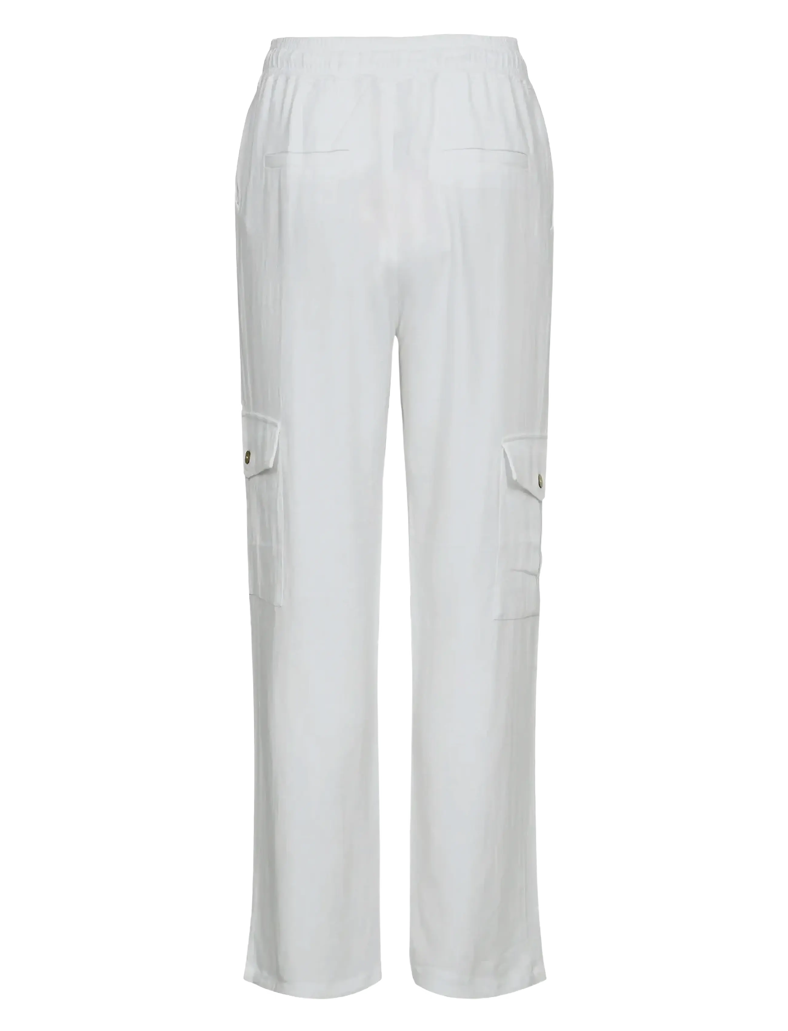 Nümph - NUSUSSI PANT - cargo-hosen - bright white - 1