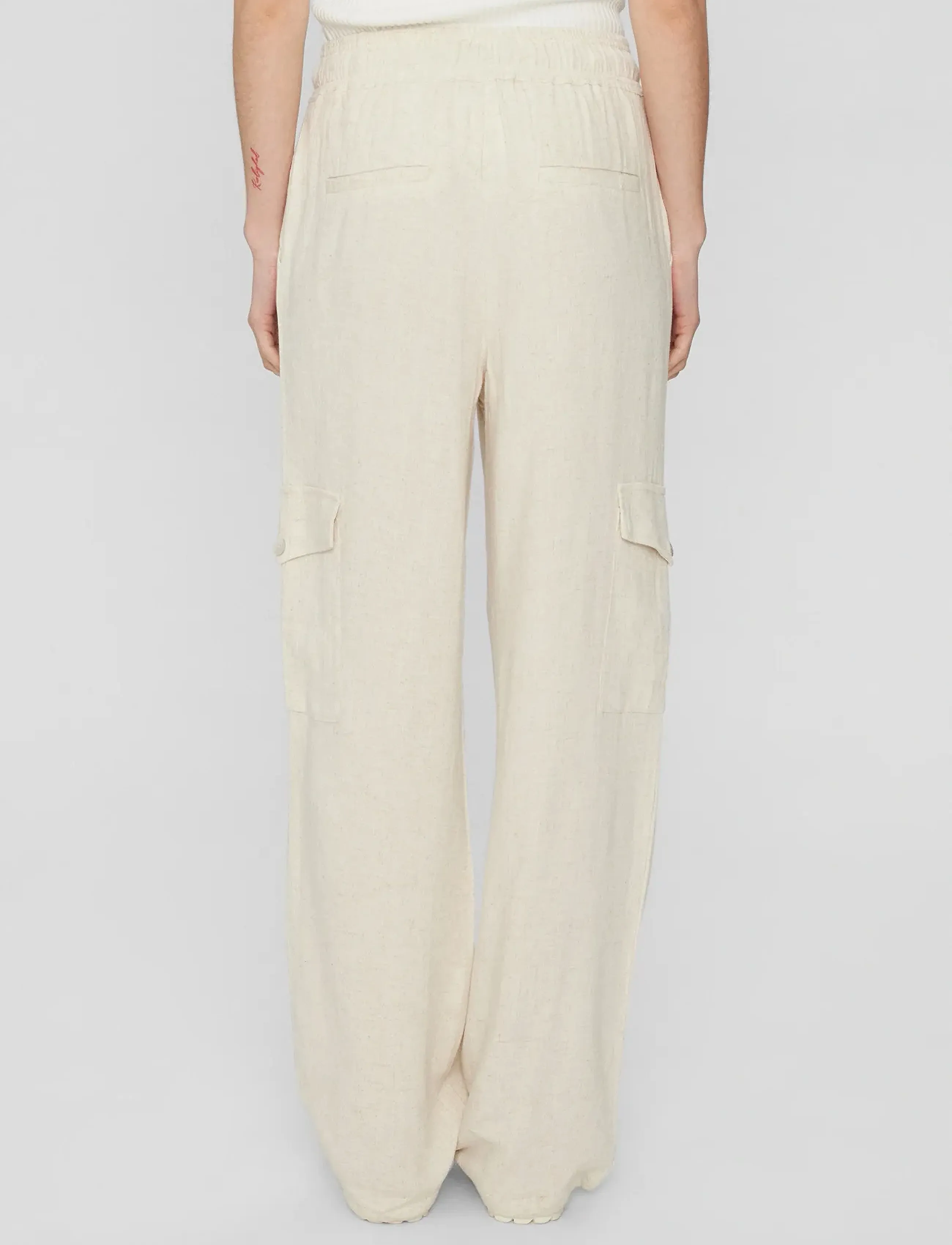 Nümph - NUSUSSI PANT - cargobukser - sesame melange - 3