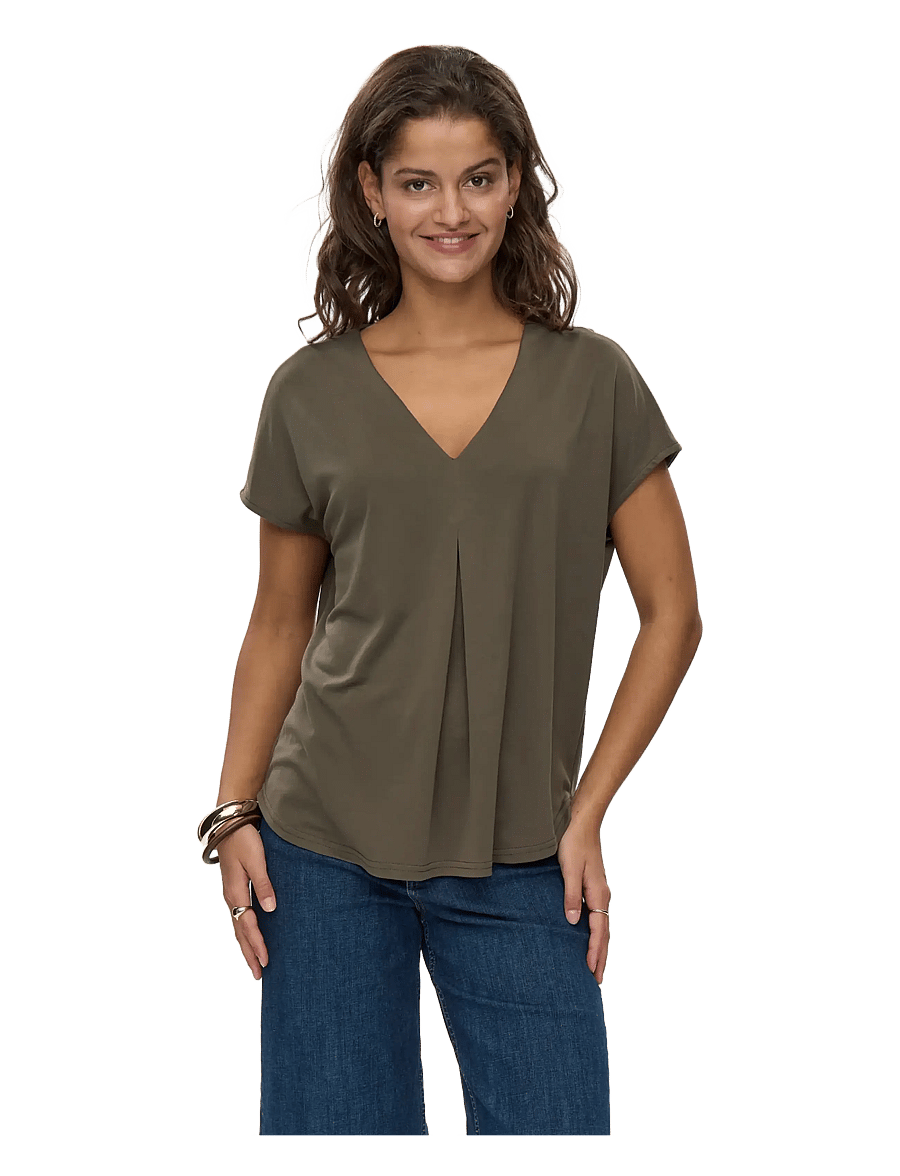 Nümph - NUTILIA SS BLOUSE - kortärmade blusar - grape leaf - 0