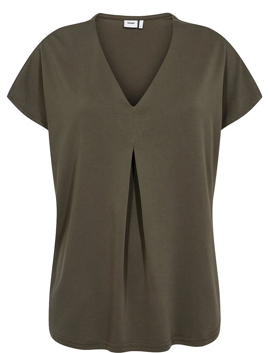 Nümph - NUTILIA SS BLOUSE - kortärmade blusar - grape leaf - 3