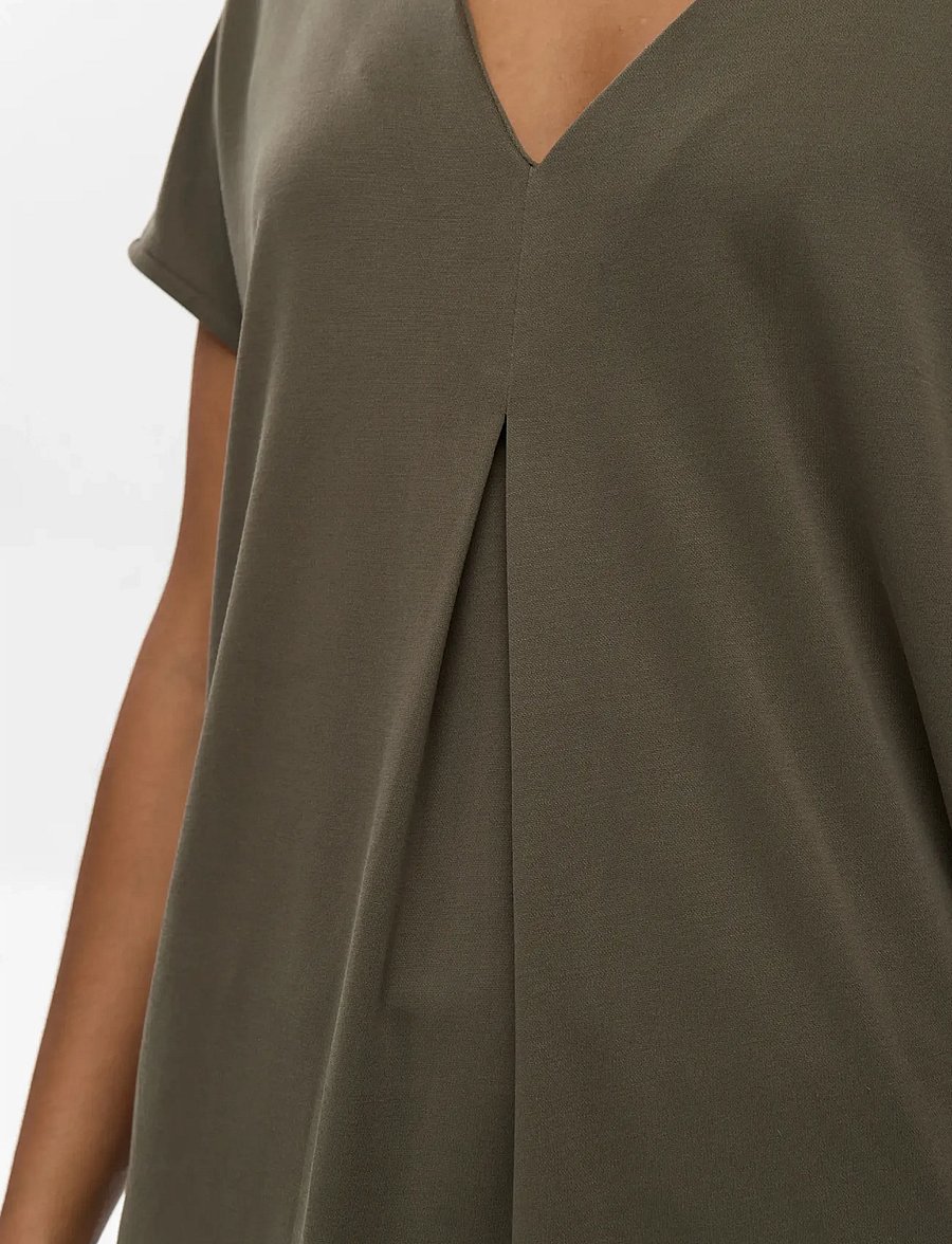 Nümph - NUTILIA SS BLOUSE - kortärmade blusar - grape leaf - 5