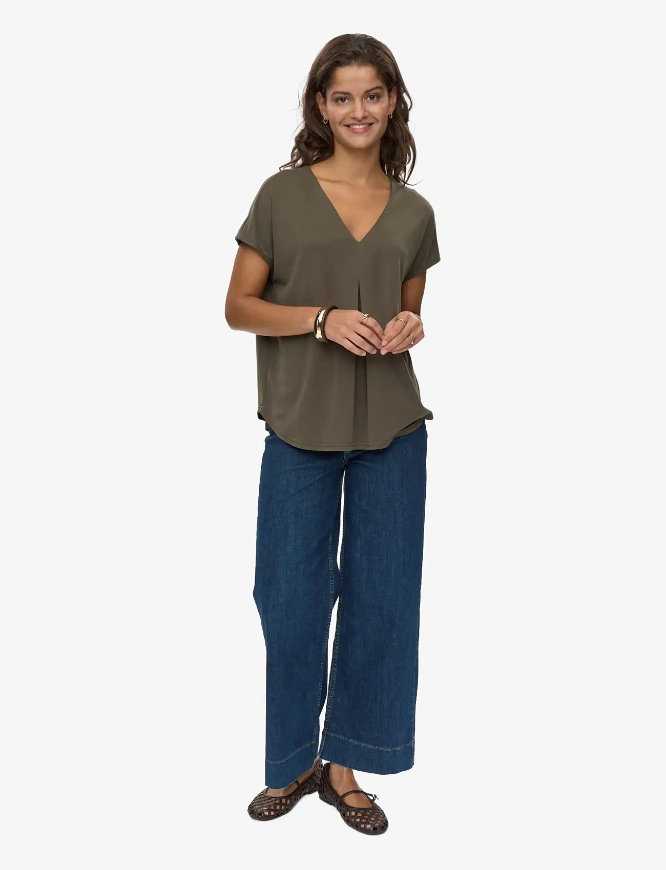 Nümph - NUTILIA SS BLOUSE - kortærmede bluser - grape leaf - 2