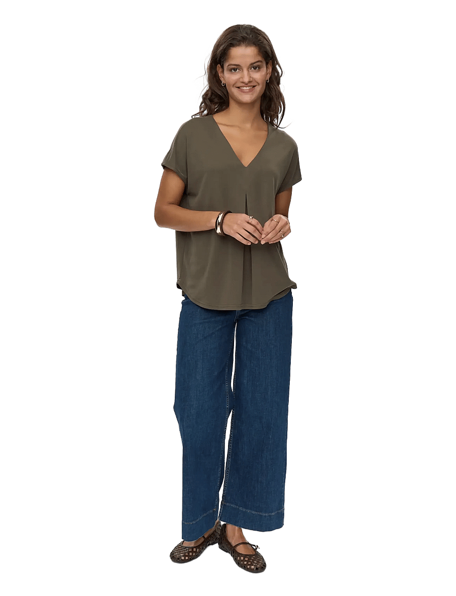 Nümph - NUTILIA SS BLOUSE - kortärmade blusar - grape leaf - 2