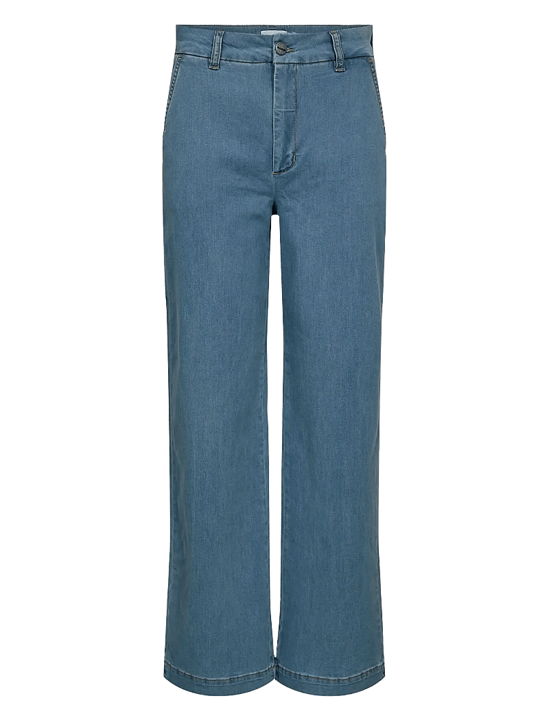 Nümph - NUAMBER PANTS - LIGHT BLUE - sirge säärega teksad - light blue denim - 1