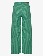 Nümph - NUPARIS CROPPED - GREEN STRIPE - jeans met wijde pijpen - green spruce - 1